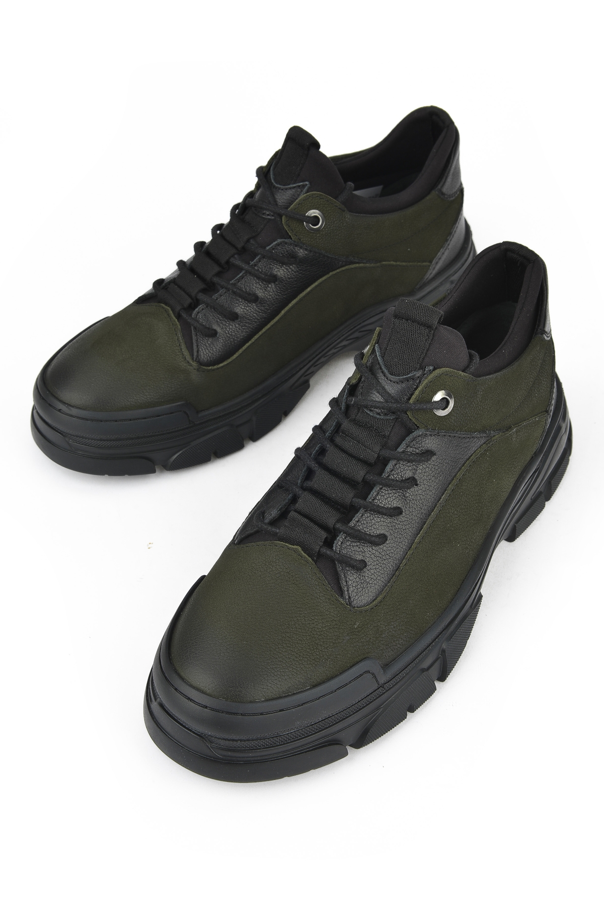 Erkek Hakiki Deri Ayakkabı 1431040ZK2309 Haki - Görsel 6