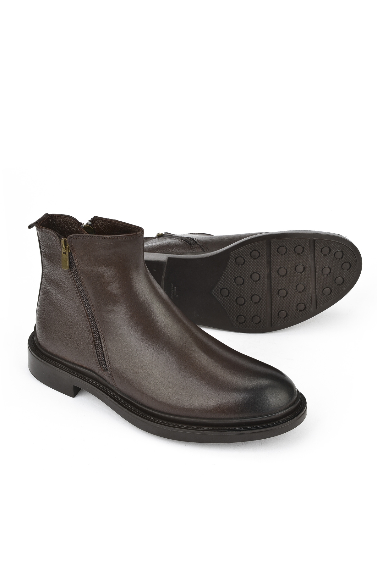 Erkek Hakiki Deri Bot 143986Z4140 Kahve - Görsel 5