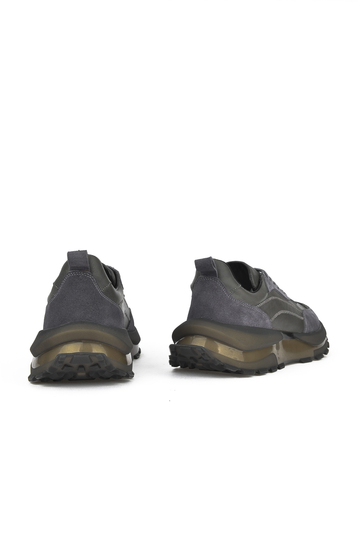 Erkek Hakiki Deri Sneaker 1431042Z7015 Gri - Görsel 4