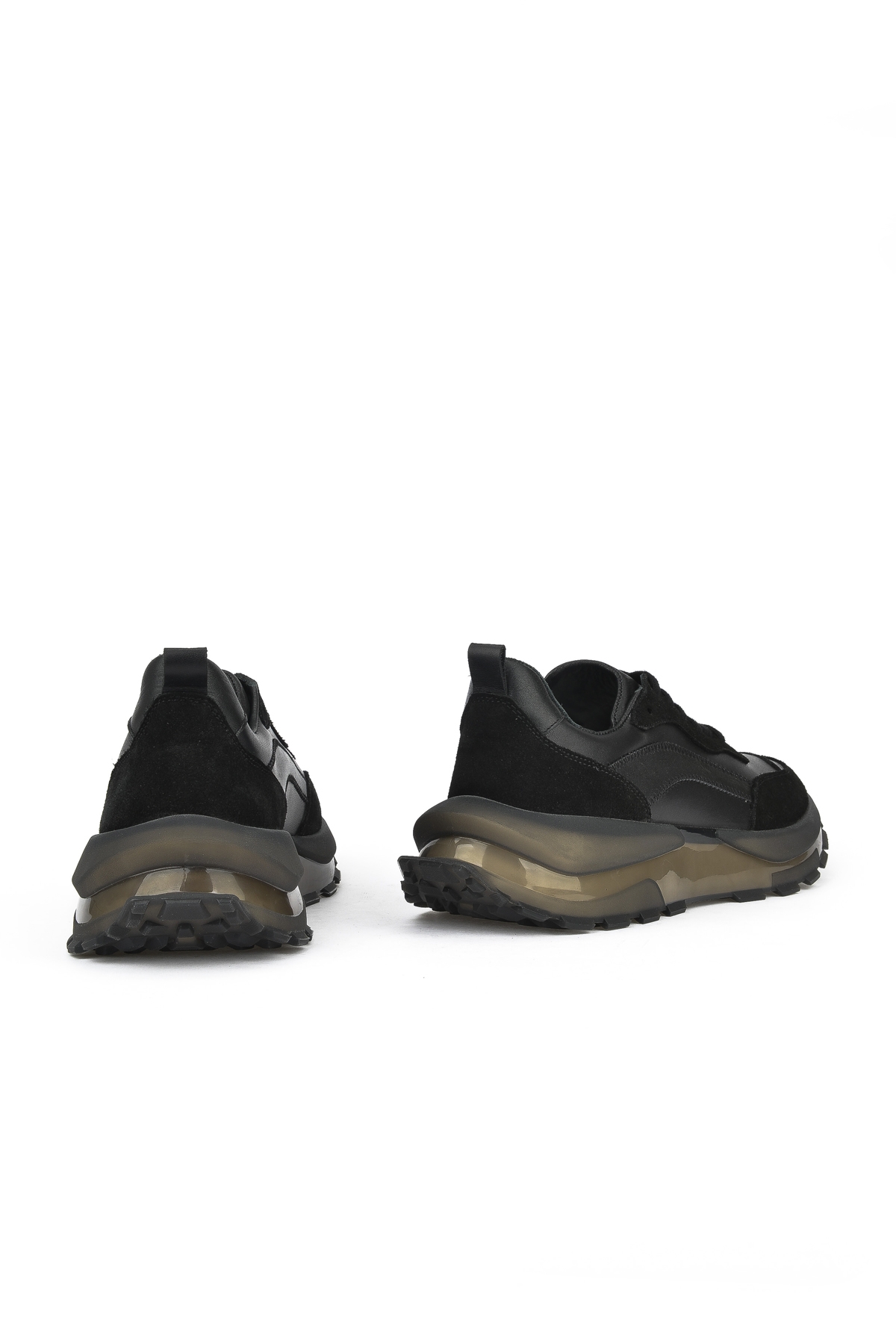 Erkek Hakiki Deri Sneaker 1431042Z7015 Siyah - Görsel 4