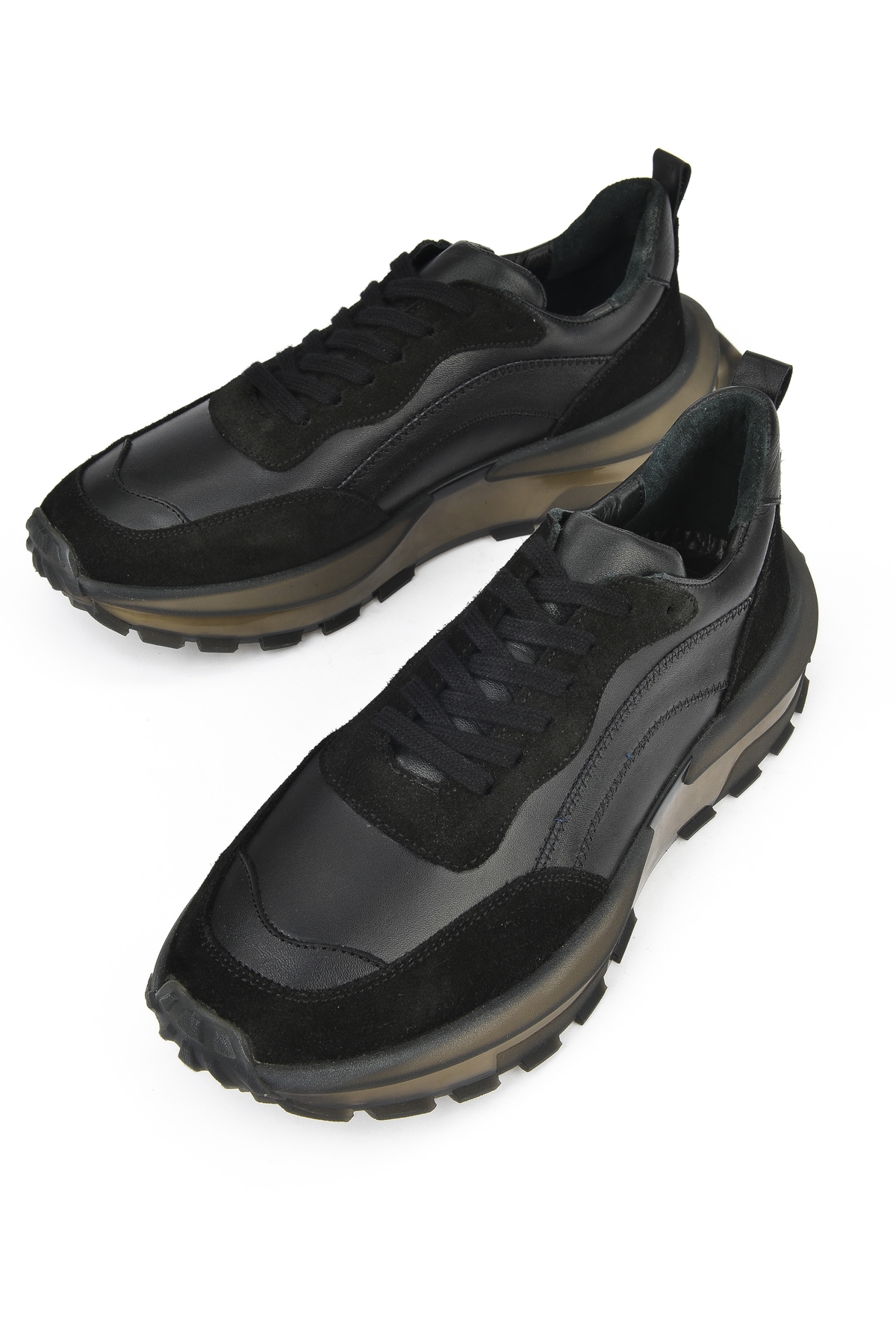 Erkek Hakiki Deri Sneaker 1431042Z7015 Siyah - Görsel 6