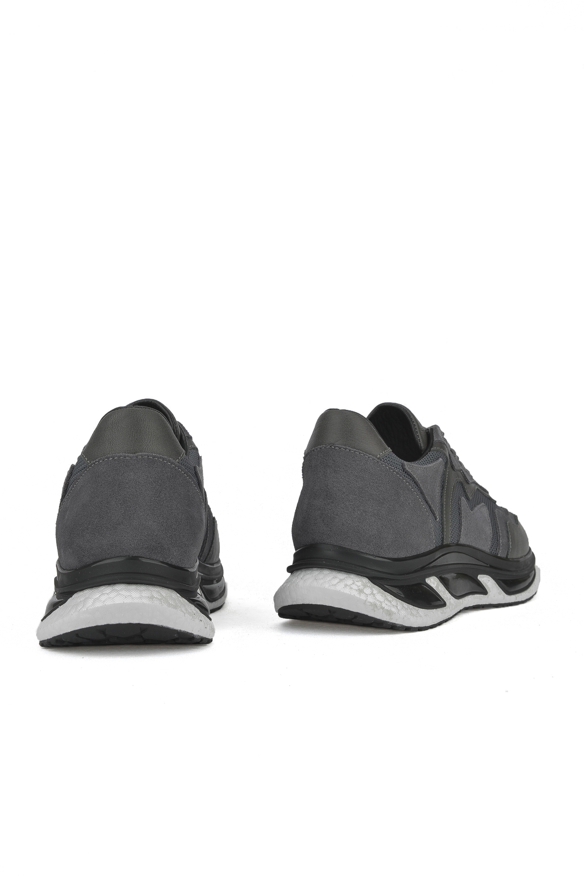 Erkek Hakiki Deri Sneaker 1431042Z8120 Gri - Görsel 4