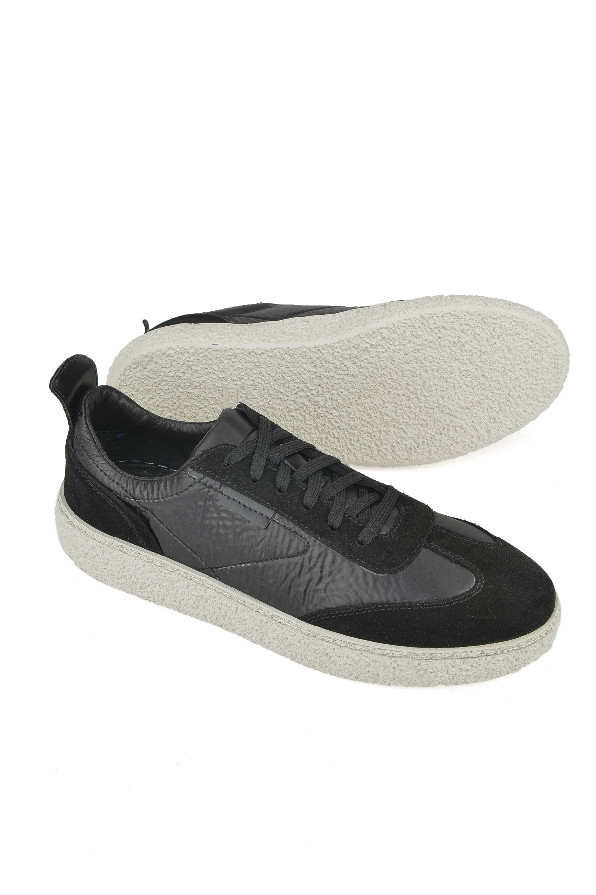 Erkek Hakiki Deri Sneaker 1431026Z219 Siyah - Görsel 5