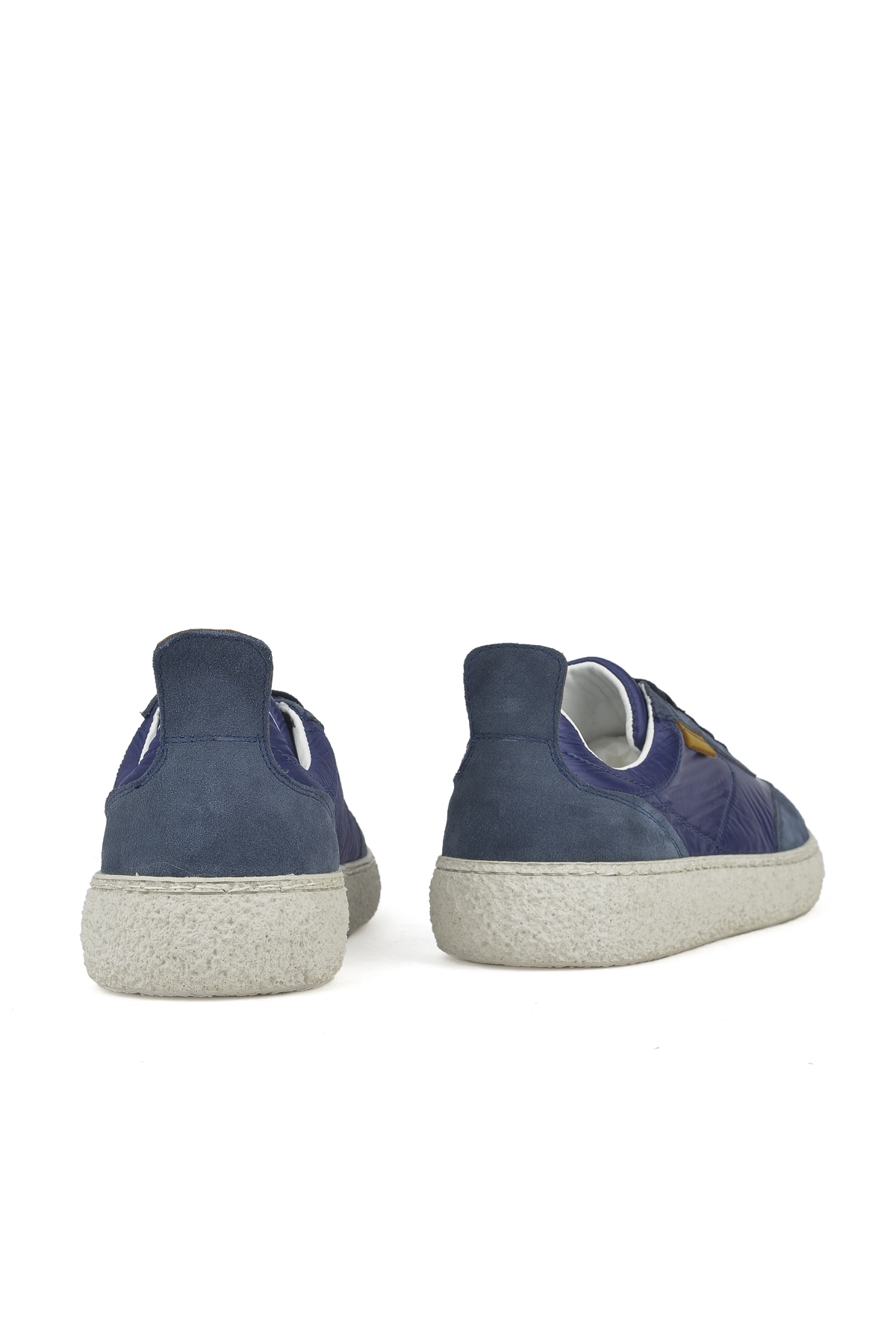 Erkek Hakiki Deri Sneaker 1431026Z219 Mavi - Görsel 4