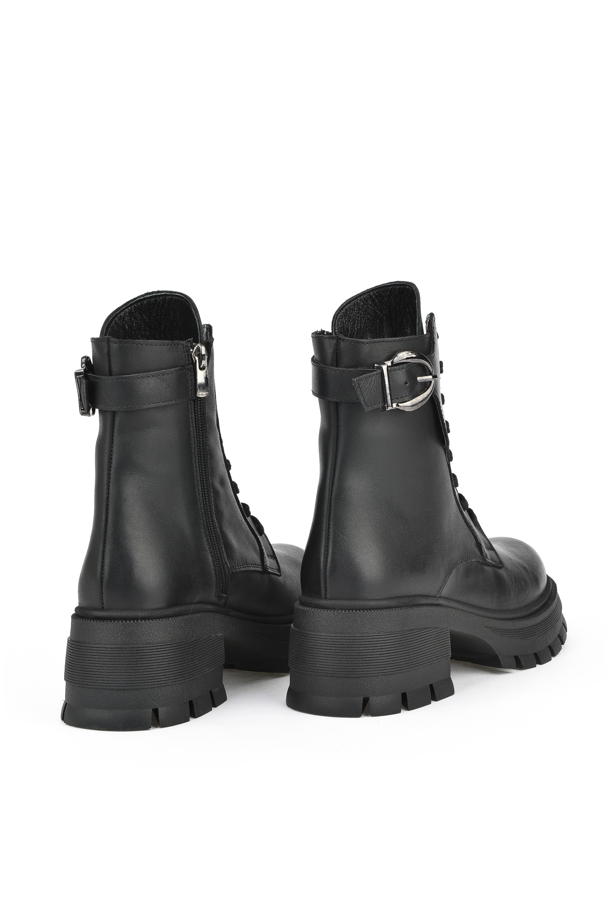 Kadın Hakiki Deri Bot 143359Z616 Siyah - Görsel 4