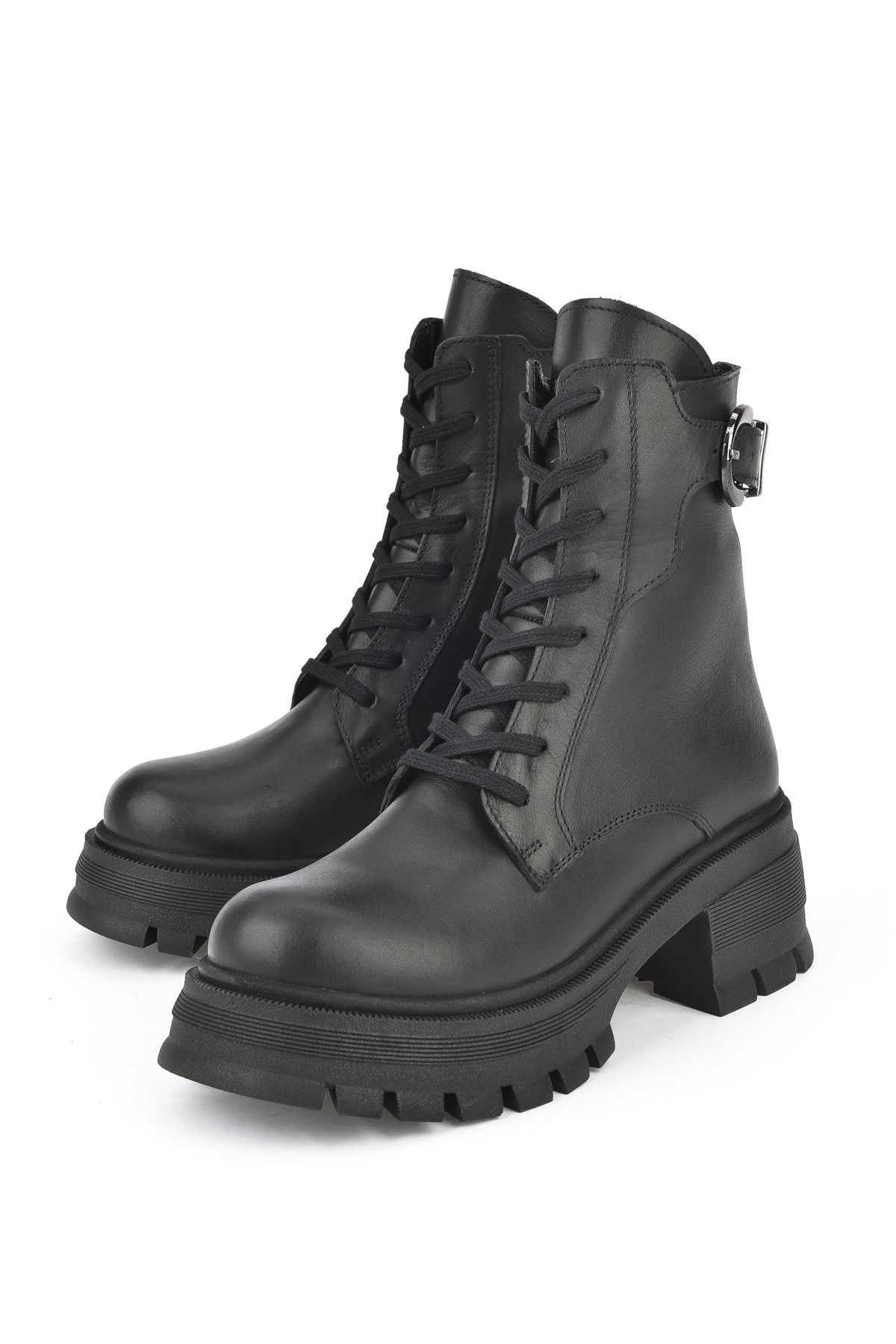 Kadın Hakiki Deri Bot 143359Z616 Siyah - Görsel 6