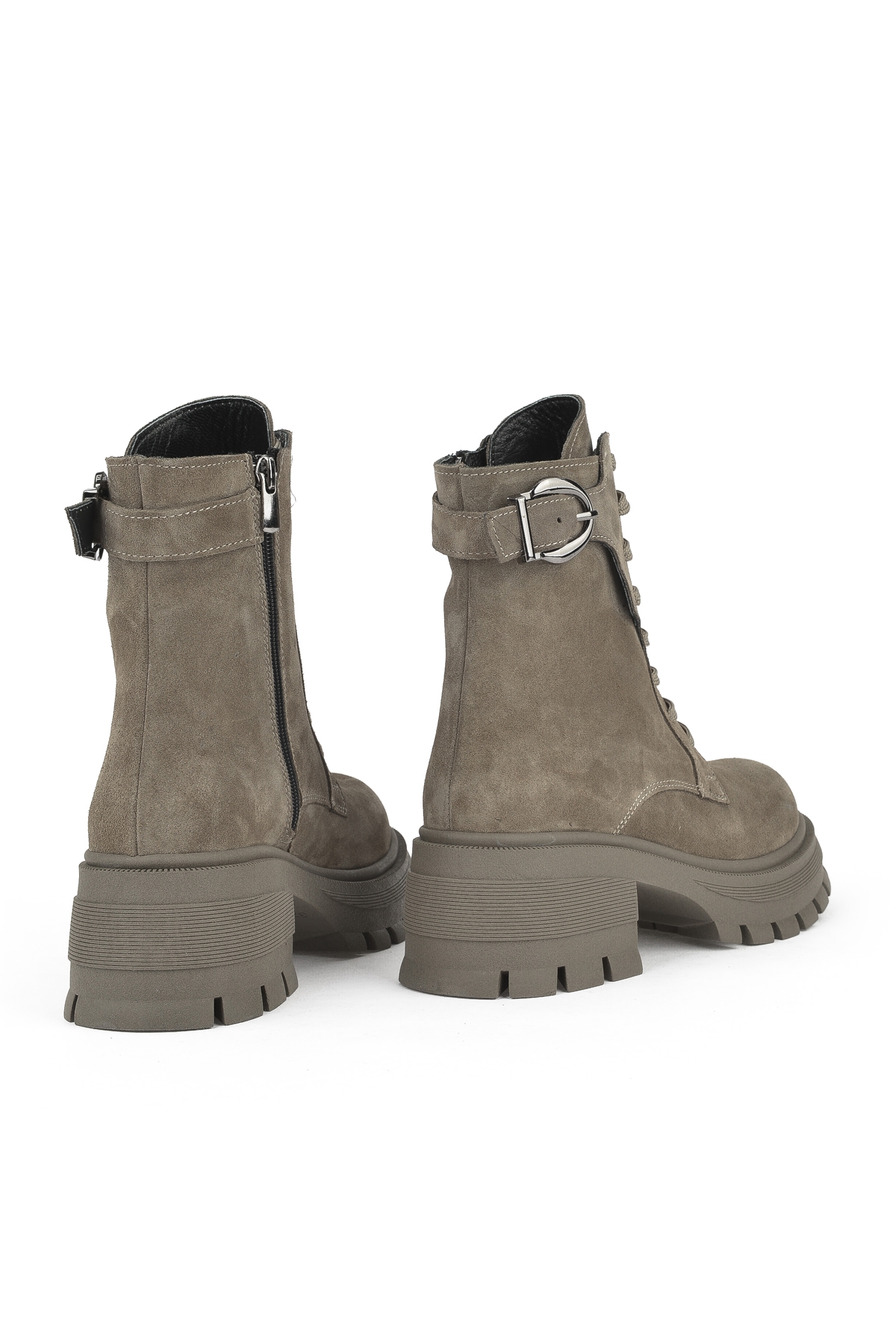 Kadın Hakiki Deri Bot 143359Z6162 Vizon - Görsel 4