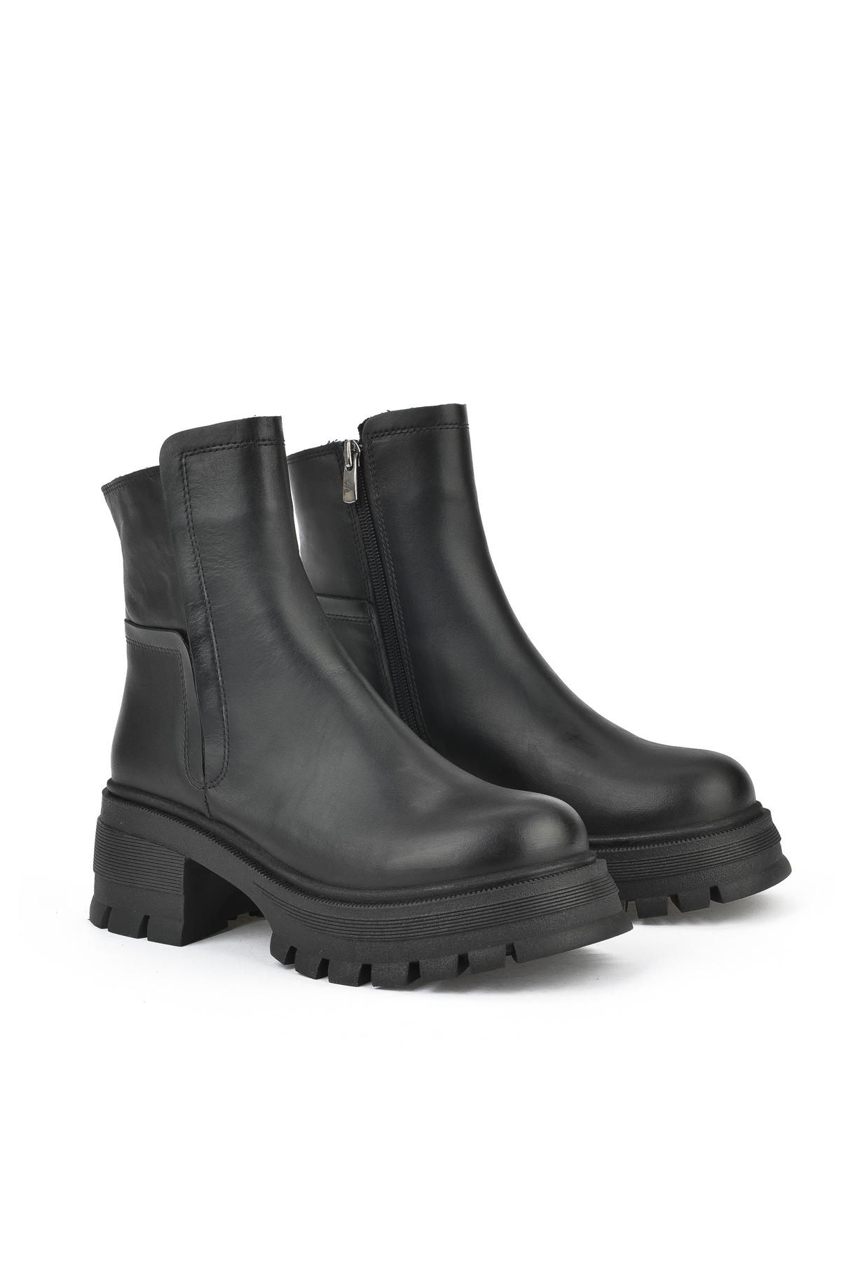Kadın Hakiki Deri Bot 143359Z615 Siyah - Görsel 3