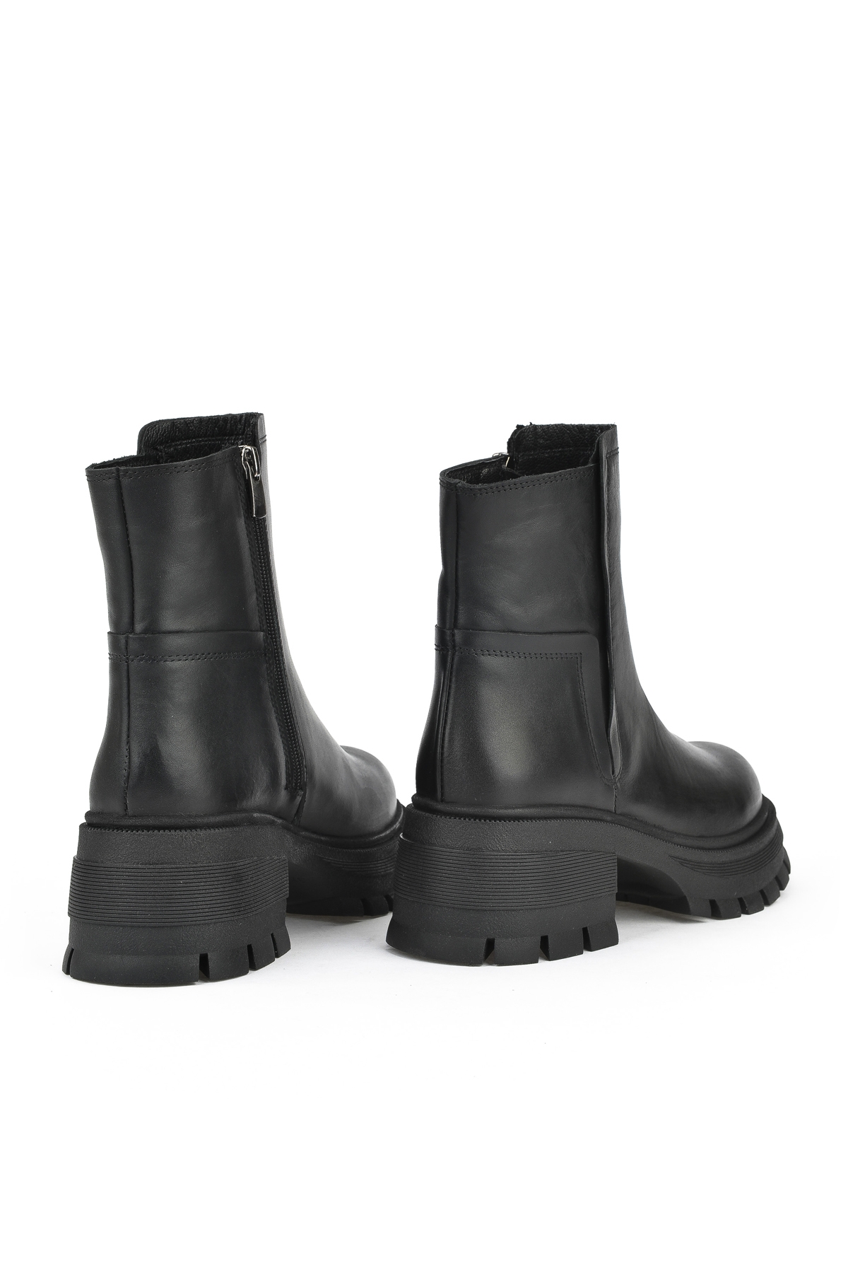 Kadın Hakiki Deri Bot 143359Z615 Siyah - Görsel 4