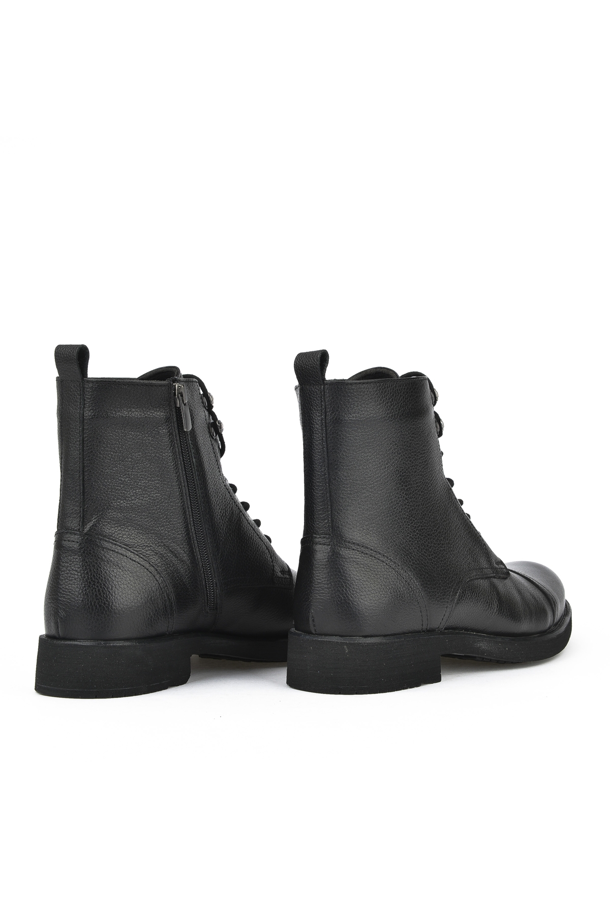 Erkek Hakiki Deri Bot 14319Z7019 Siyah - Görsel 4