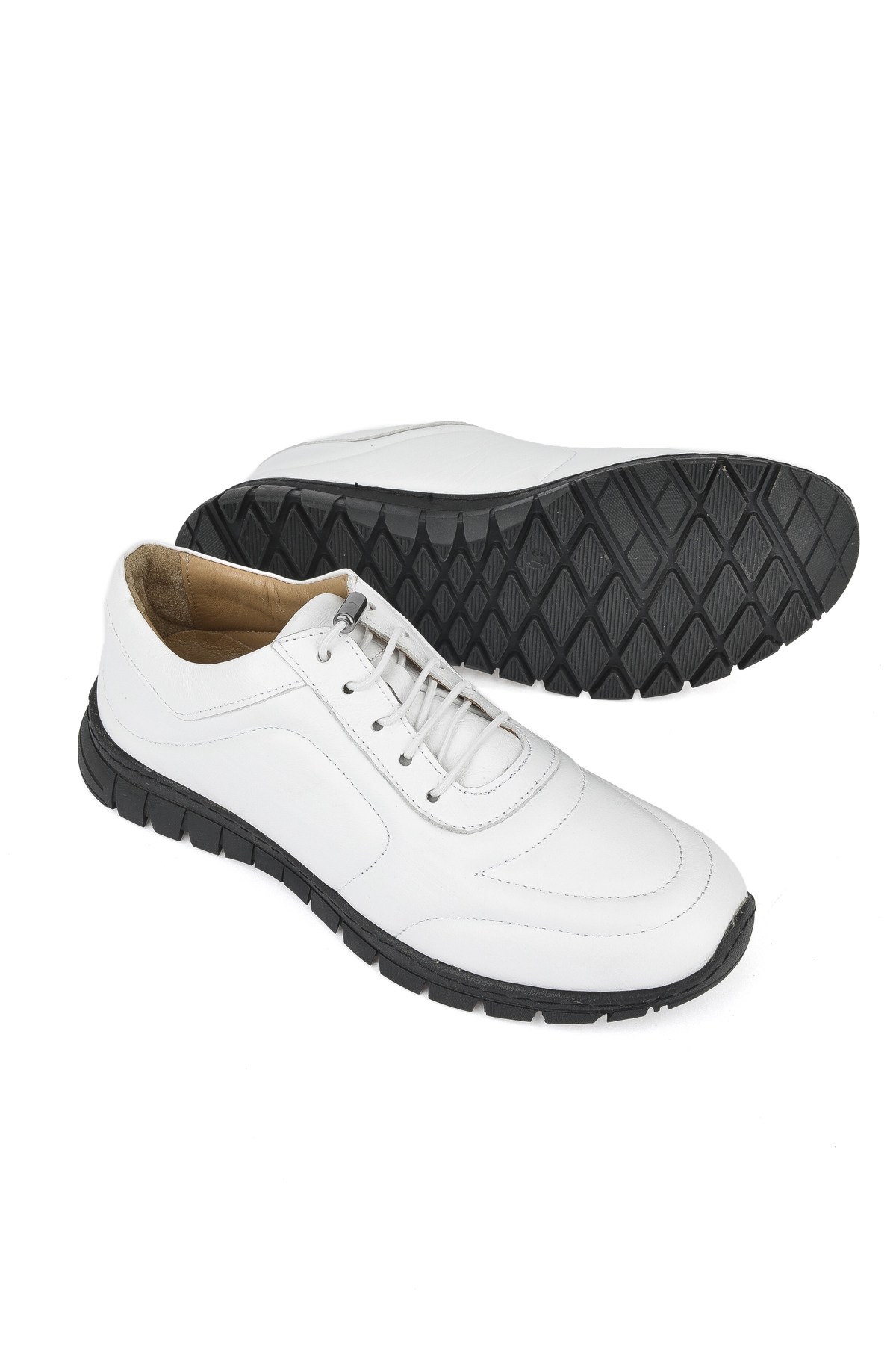 Kadın Hakiki Deri Sneaker 141992ZSP200 Beyaz - Görsel 5