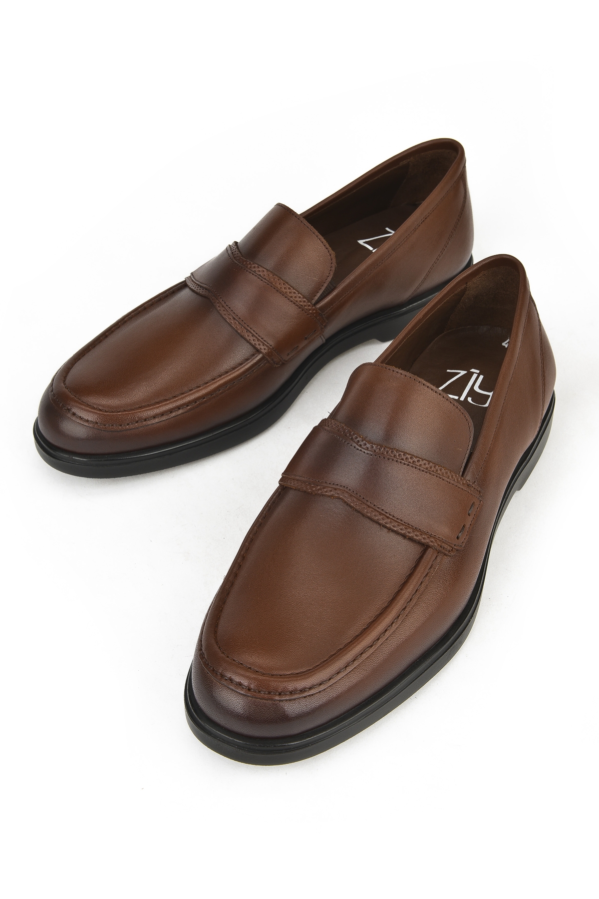 Erkek Hakiki Deri Ayakkabı 143745Z0303 Kahve - Görsel 6