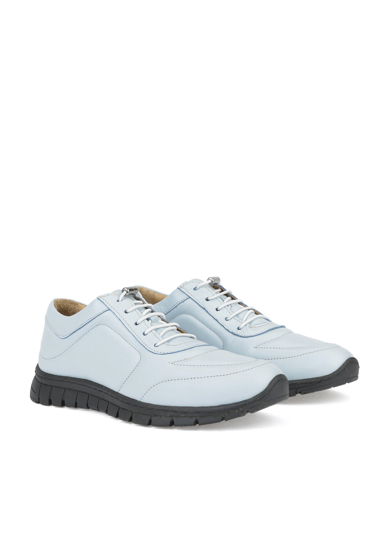 Kadın Hakiki Deri Sneaker 141992ZSP200 A.Mavi - Görsel 3