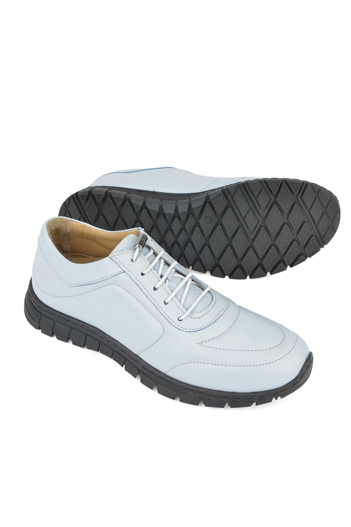 Kadın Hakiki Deri Sneaker 141992ZSP200 A.Mavi - Görsel 5