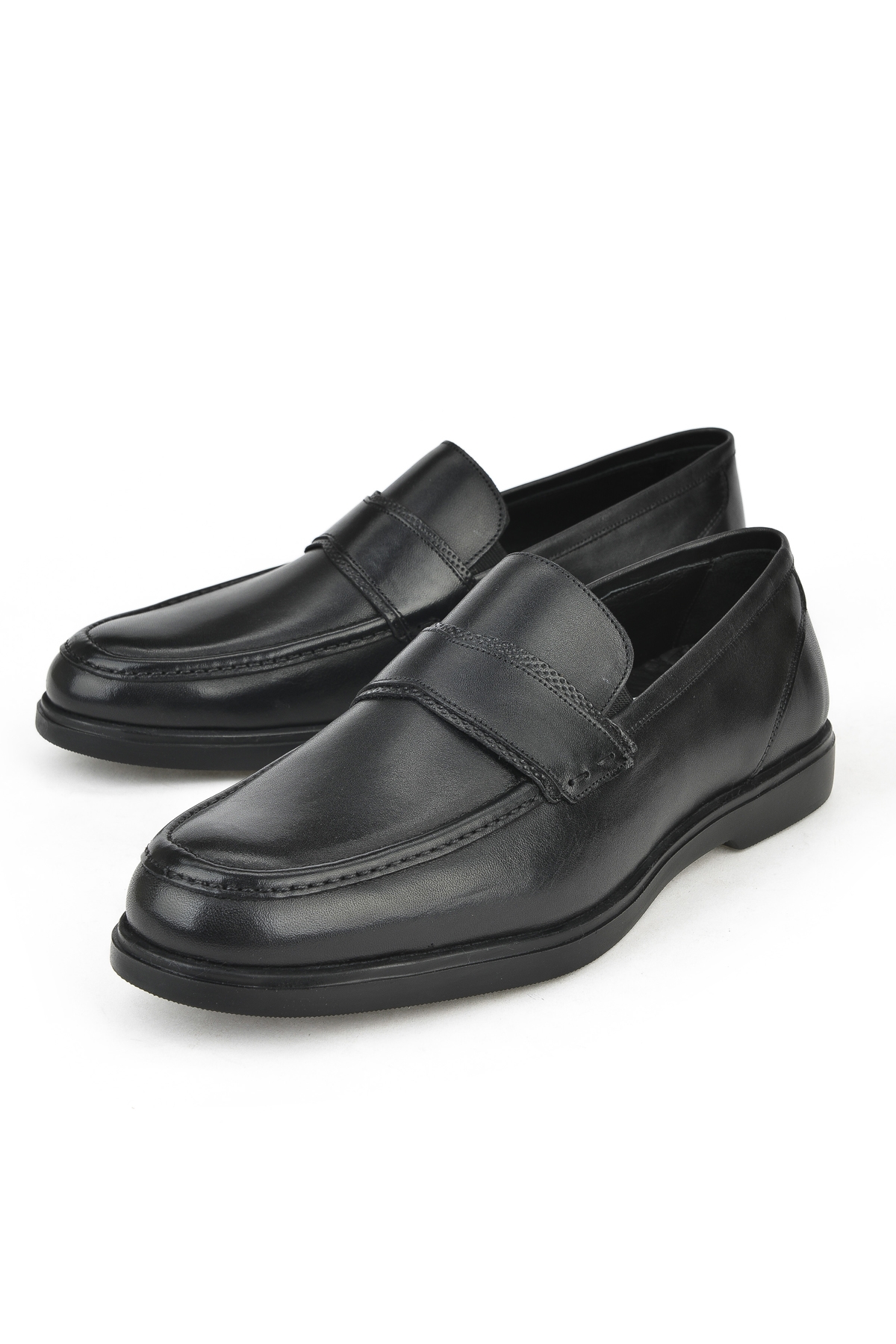 Erkek Hakiki Deri Ayakkabı 143745Z0303 Siyah - Görsel 6