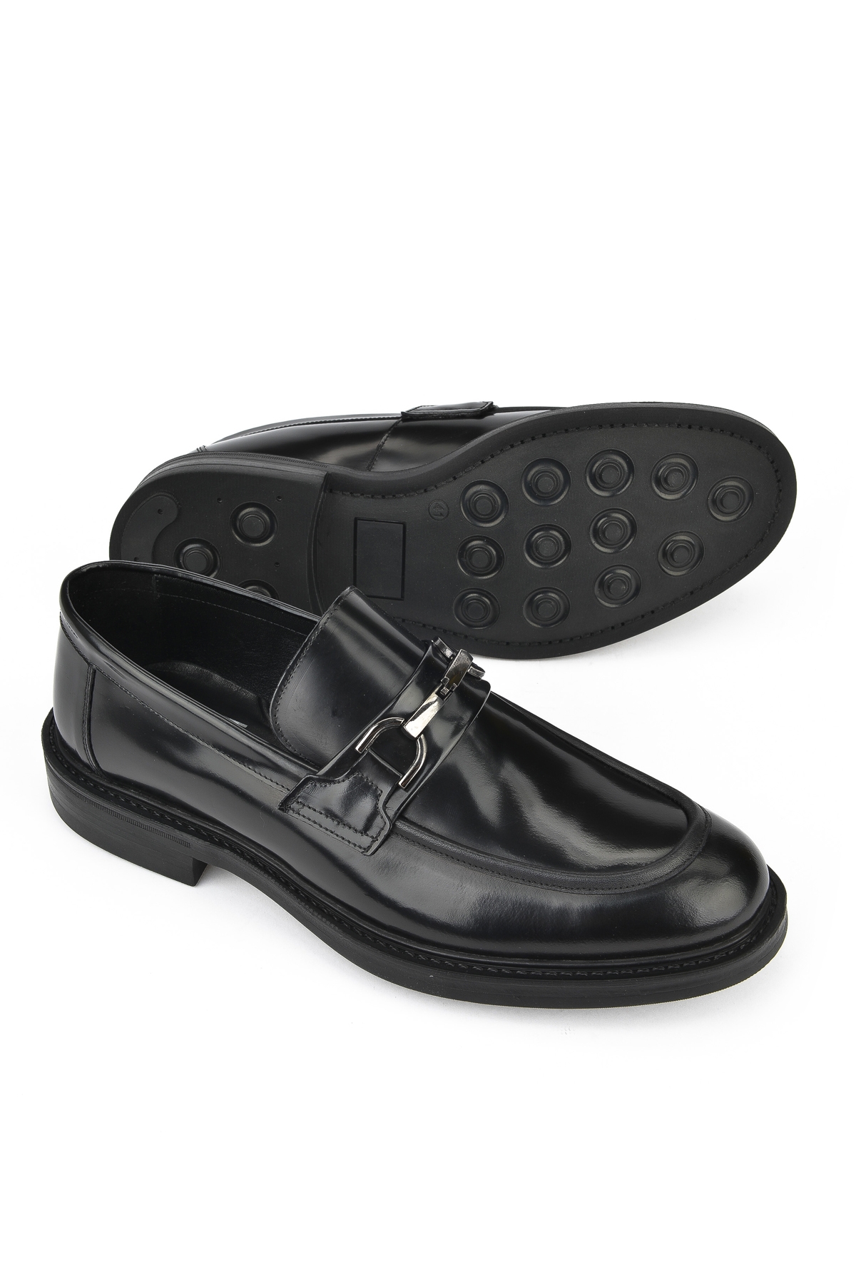 Erkek Hakiki Deri Ayakkabı 143986Z4163 Siyah - Görsel 5