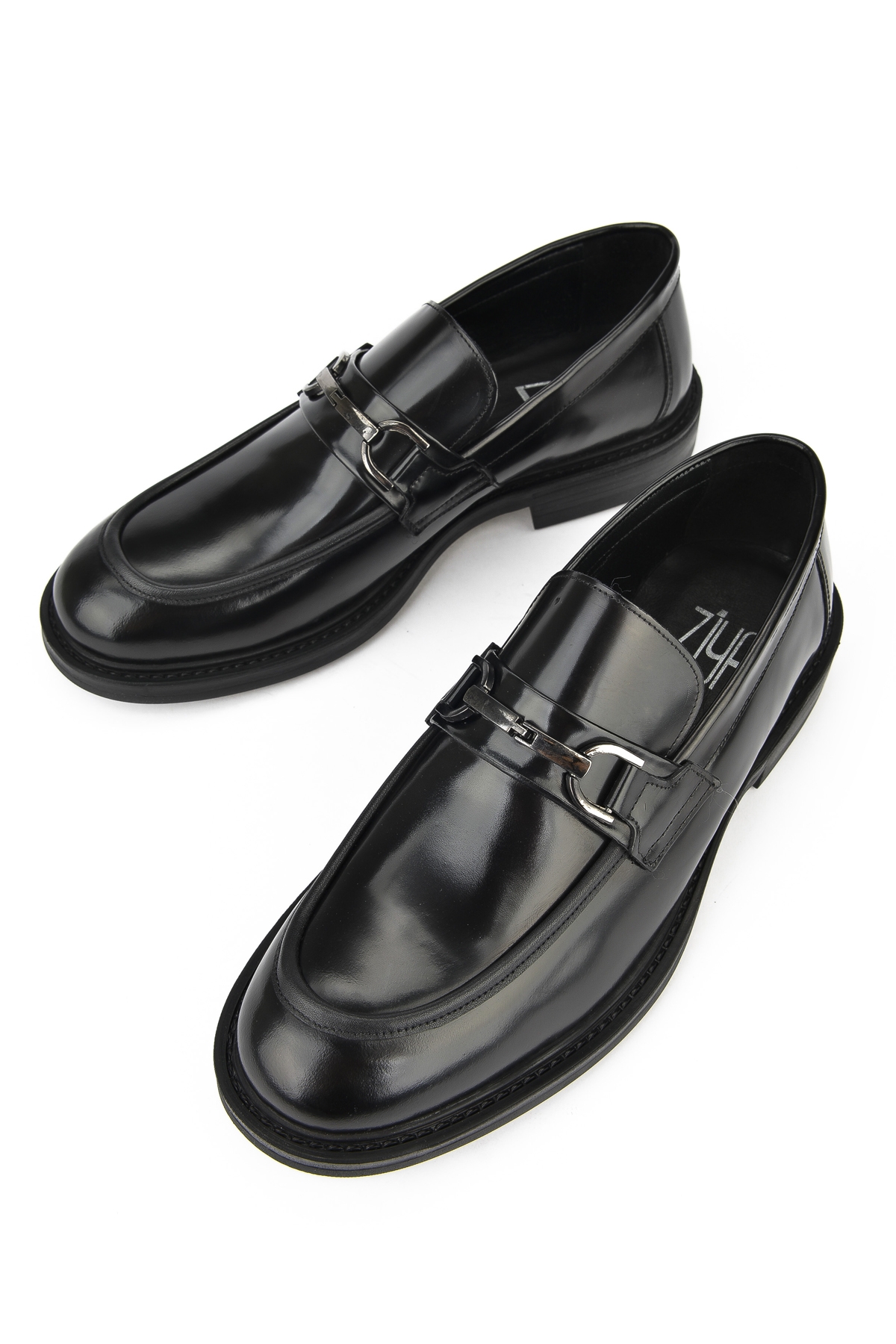 Erkek Hakiki Deri Ayakkabı 143986Z4163 Siyah - Görsel 6