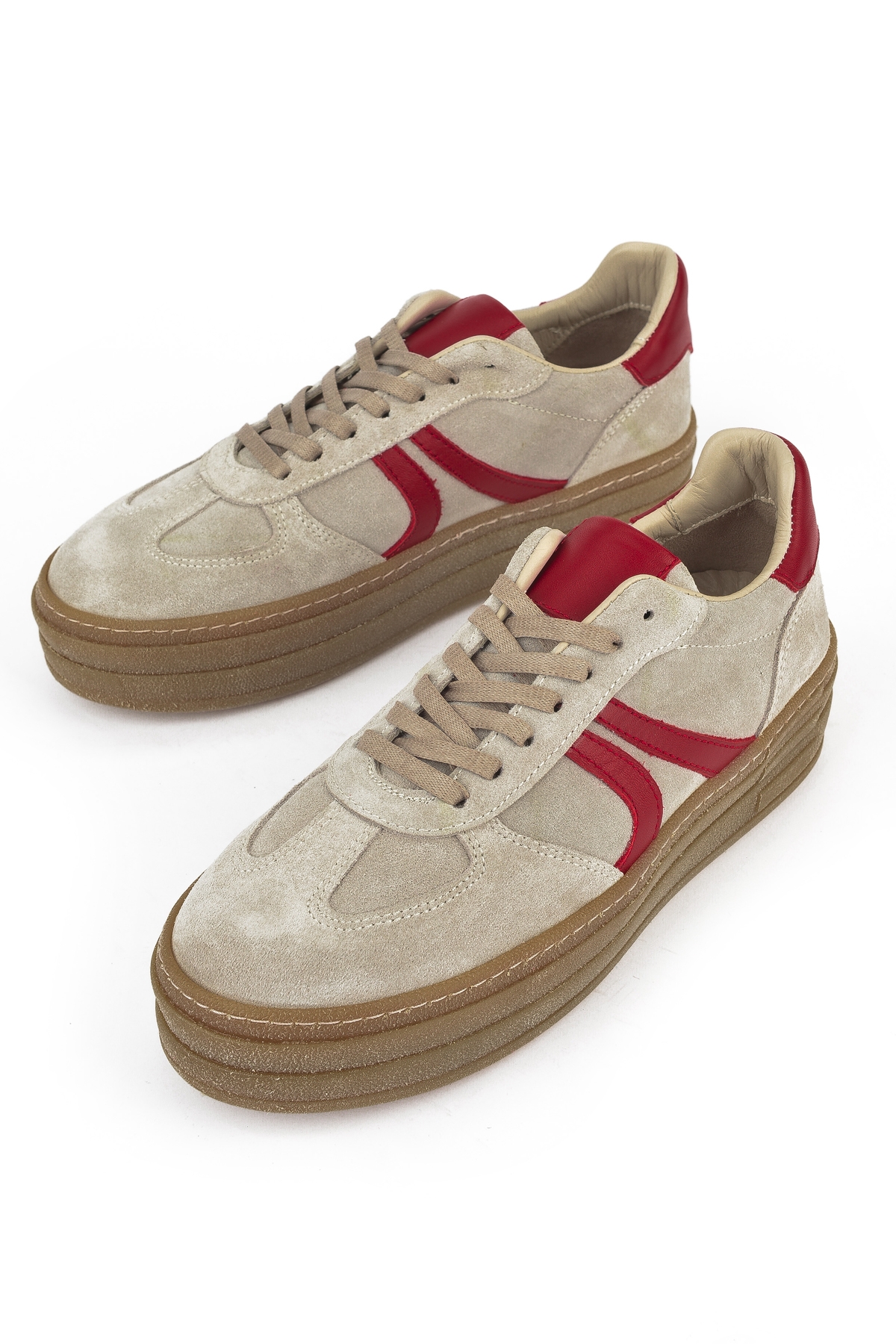 Kadın Hakiki Deri Sneaker 1431000Z6640 Bej - Görsel 6