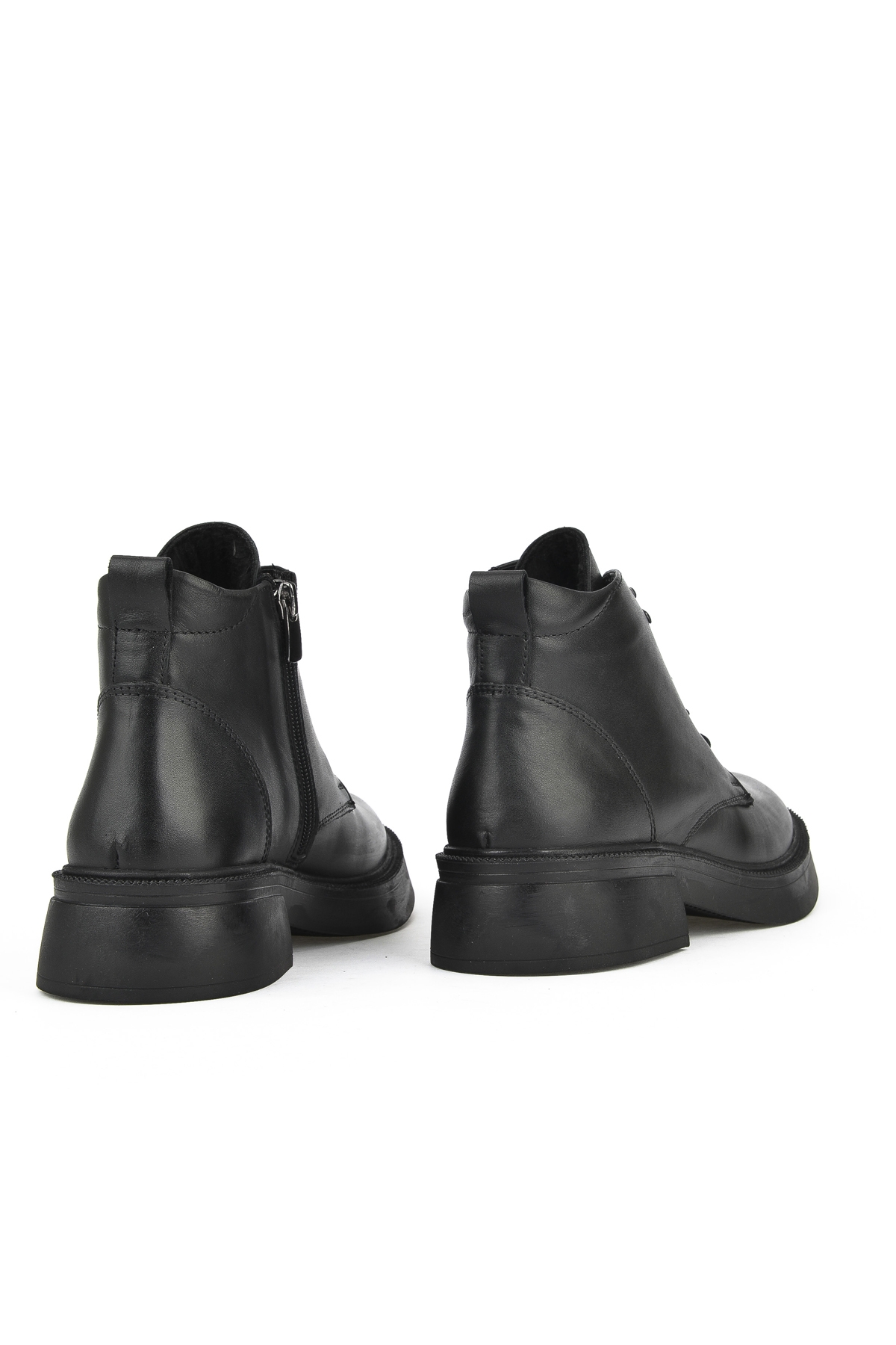 Kadın Hakiki Deri Bot 143359Z326 Siyah - Görsel 4