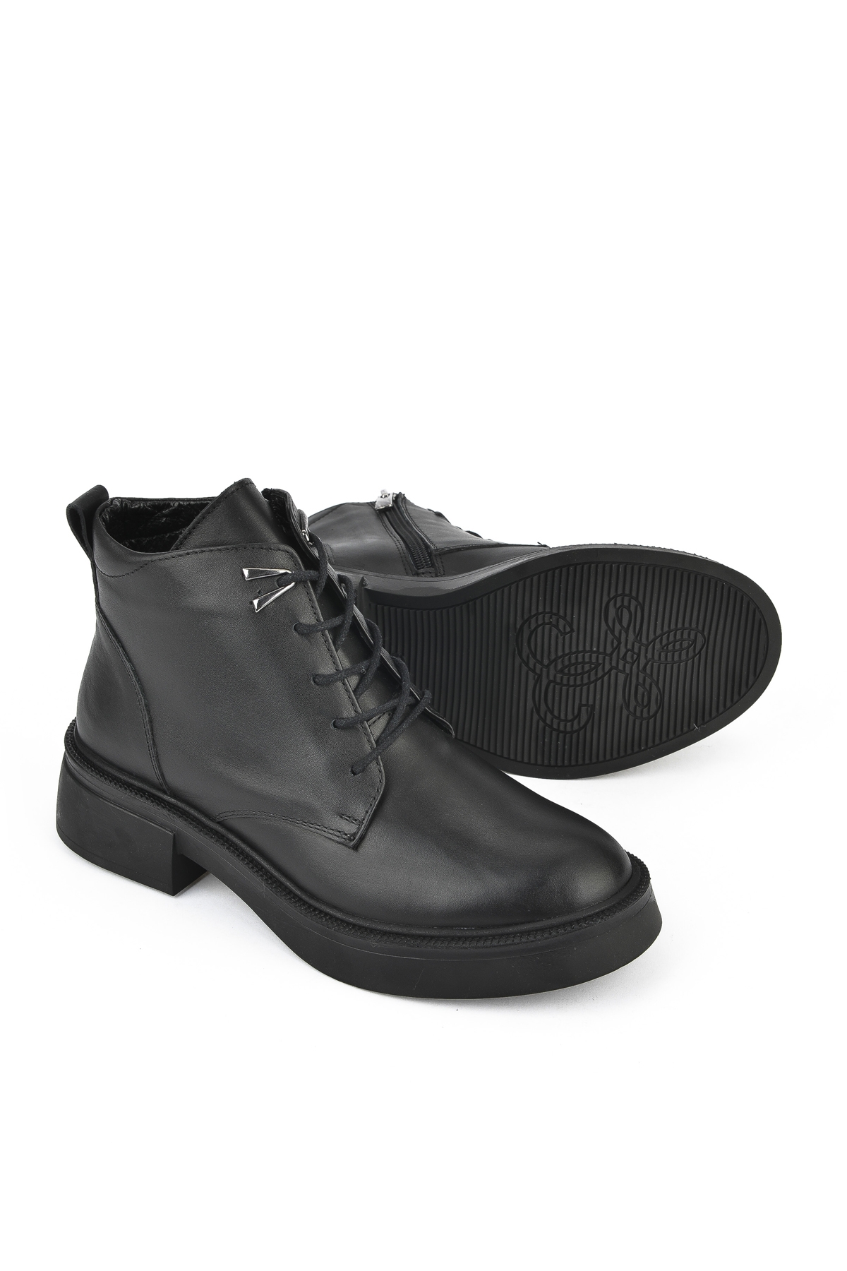 Kadın Hakiki Deri Bot 143359Z326 Siyah - Görsel 5