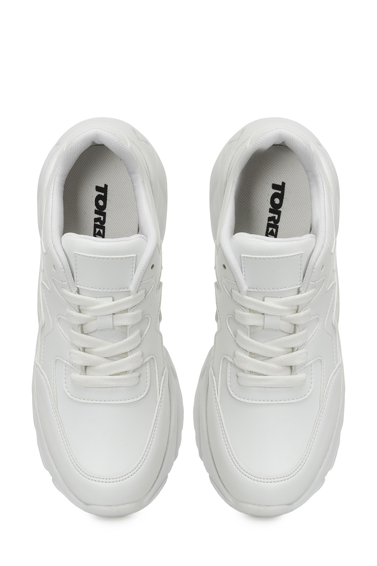 TRX24S-041 5FX Beyaz Kadın Sneaker - Görsel 5