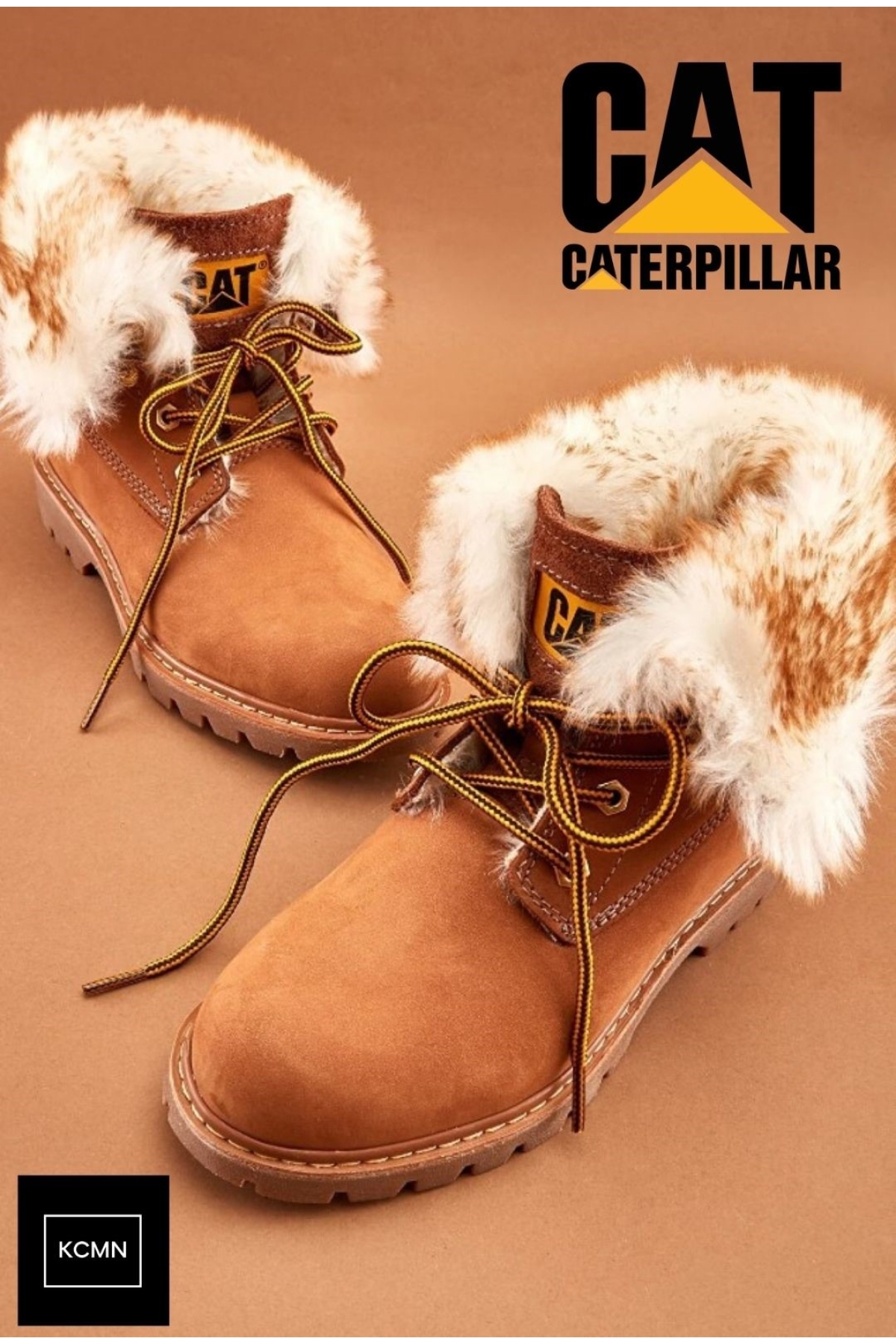 Cat 015Z101184 Utah Fur Kürklü Deri Caterpıllar Kadın Bot - Görsel 6