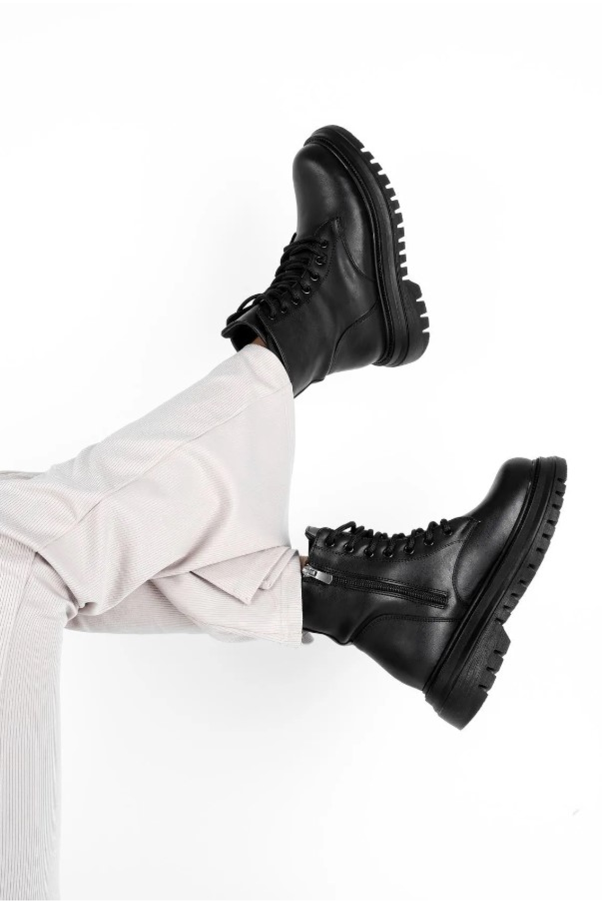 Kalın ve Yüksek Taban Günlük Bot Kadın Postal Bot - Görsel 4