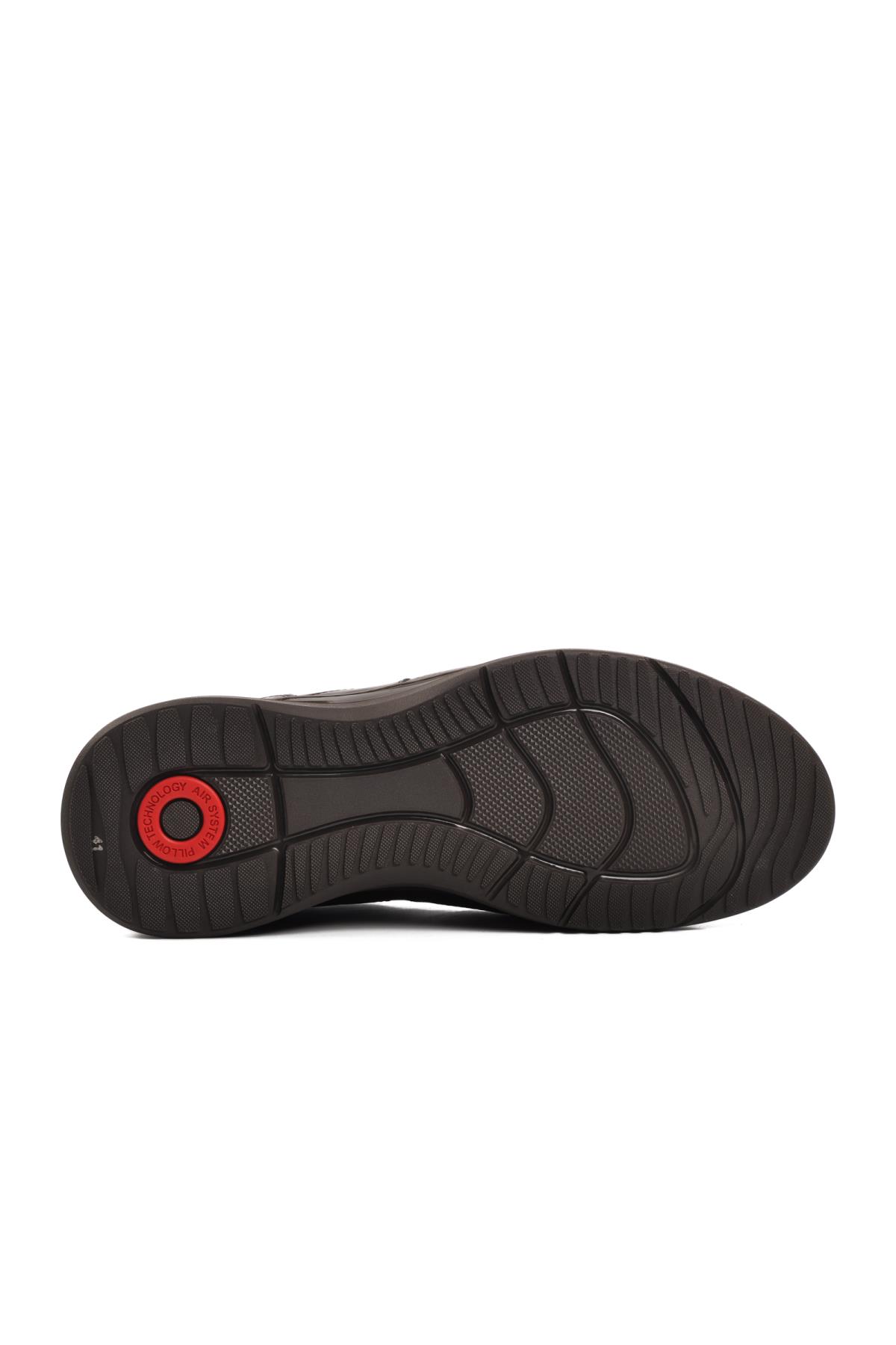 4K2341-2088 Kahve Deri Anatomik Erkek Günlük Ayakkabı - Görsel 6