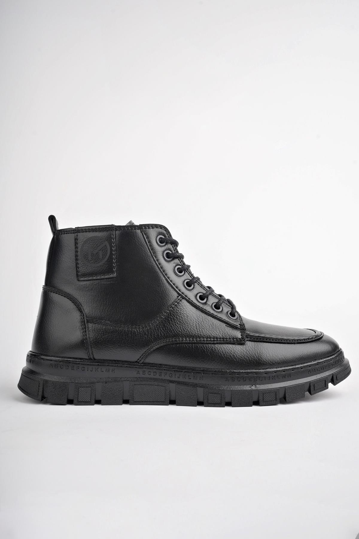 GİLBERTO Garantili Fermuarlı Bağcıklı Kürklü Hafif Taban Erkek Bot - Görsel 6