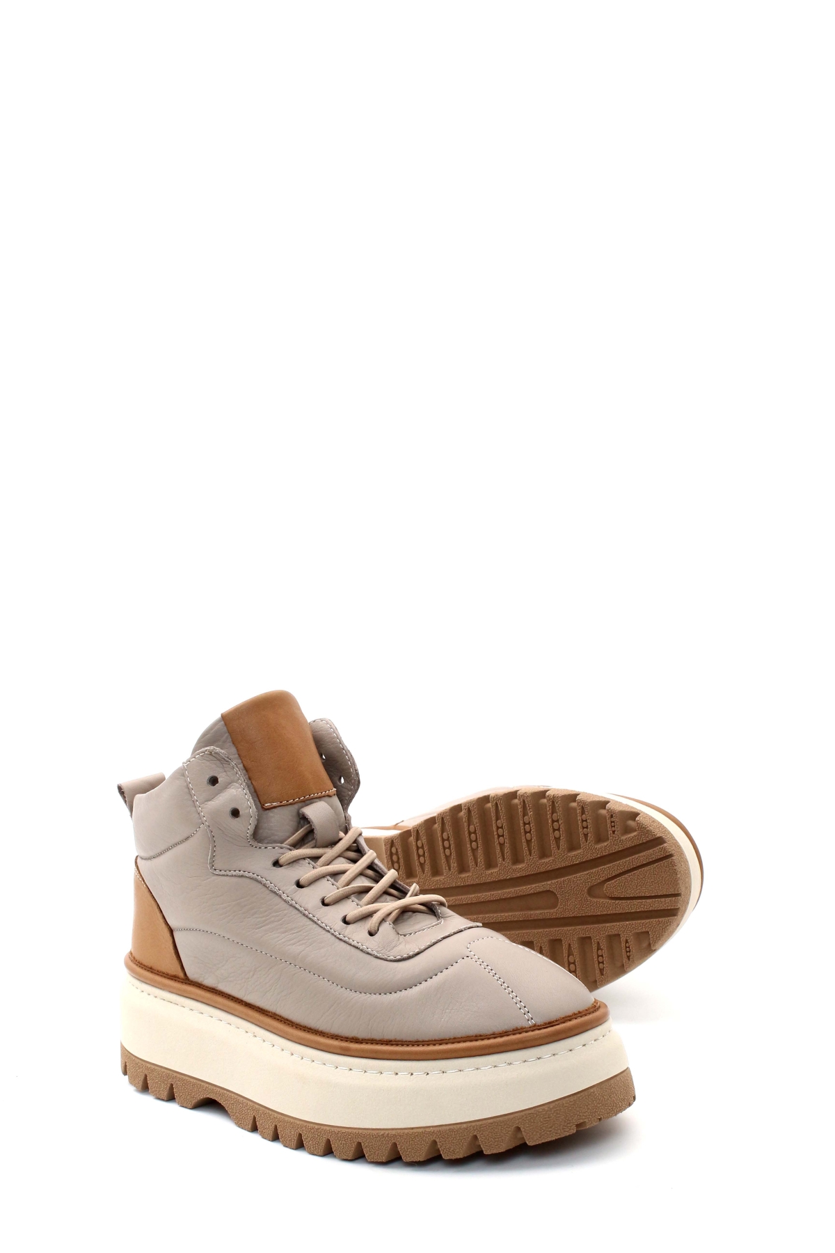 Hakiki Deri Kadın Kalın Taban Bot 409SZA3116 - Görsel 4