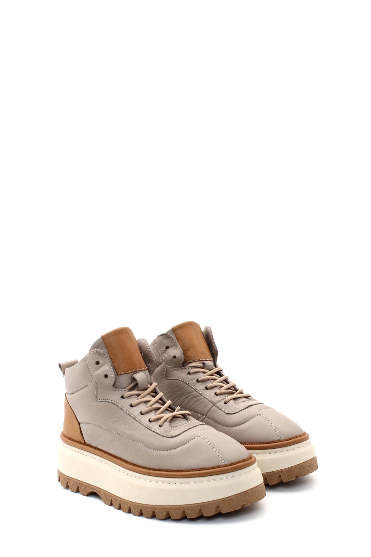 Hakiki Deri Kadın Kalın Taban Bot 409SZA3116 - Görsel 5