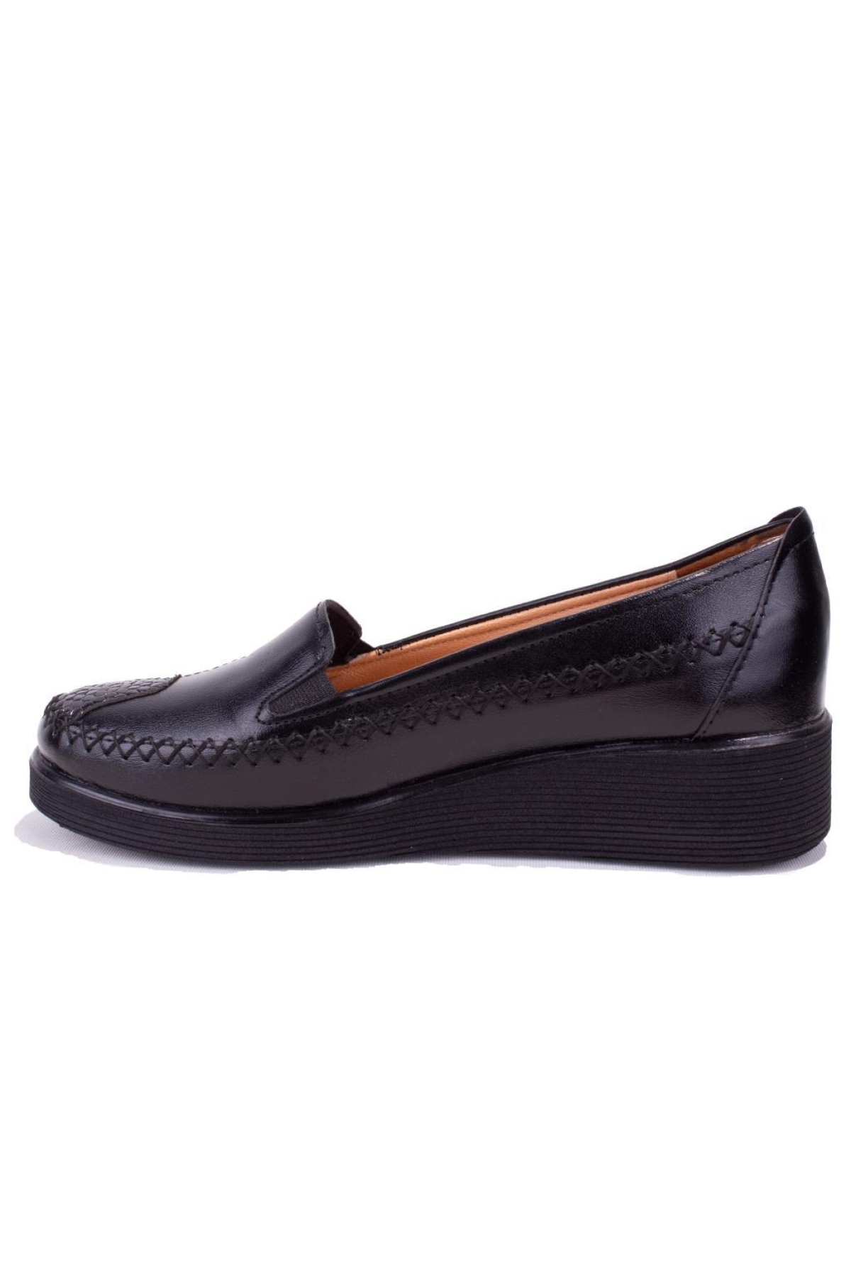 DZA07-1194533 Siyah Ortopedik Günlük Kadın Ayakkabı - Görsel 4