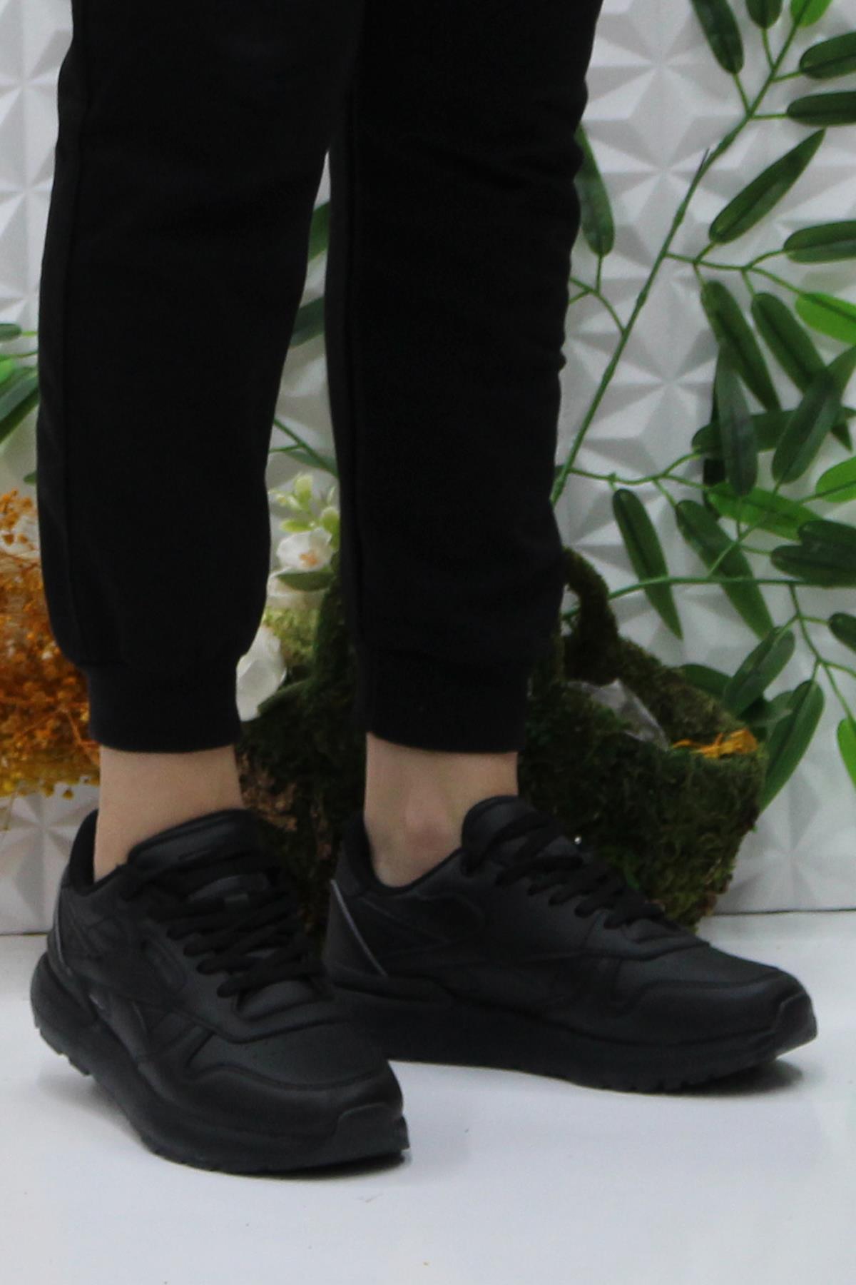 242 2045 Siyah Rahat Orijinal Ürün Hafif Kadın Spor Ayakkabı - Görsel 3