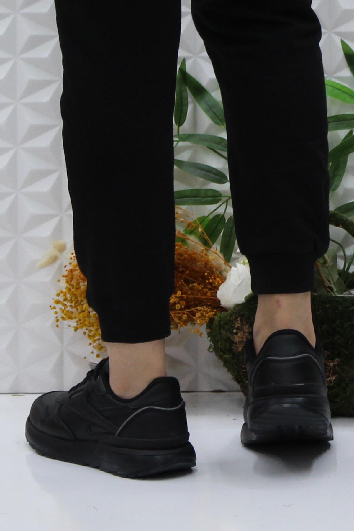 242 2045 Siyah Rahat Orijinal Ürün Hafif Kadın Spor Ayakkabı - Görsel 5