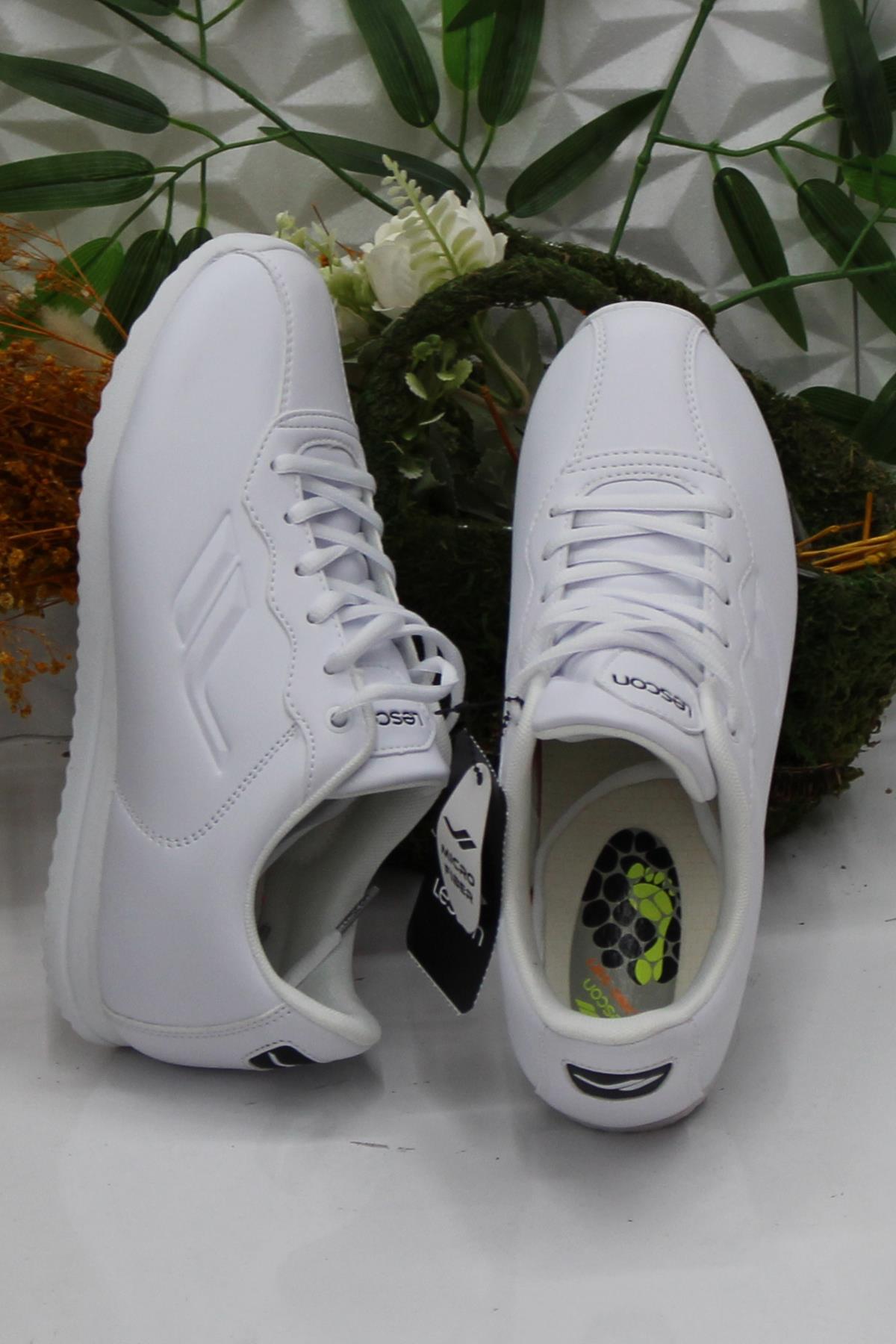 Neptun 5 Beyaz Rahat Esnek Orijinal Ürün Sneaker Spor Ayakkabı - Görsel 6