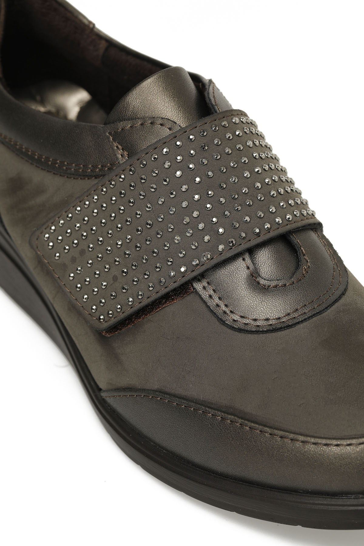 166506.NZ4PR Haki Kadın Bootie - Görsel 8