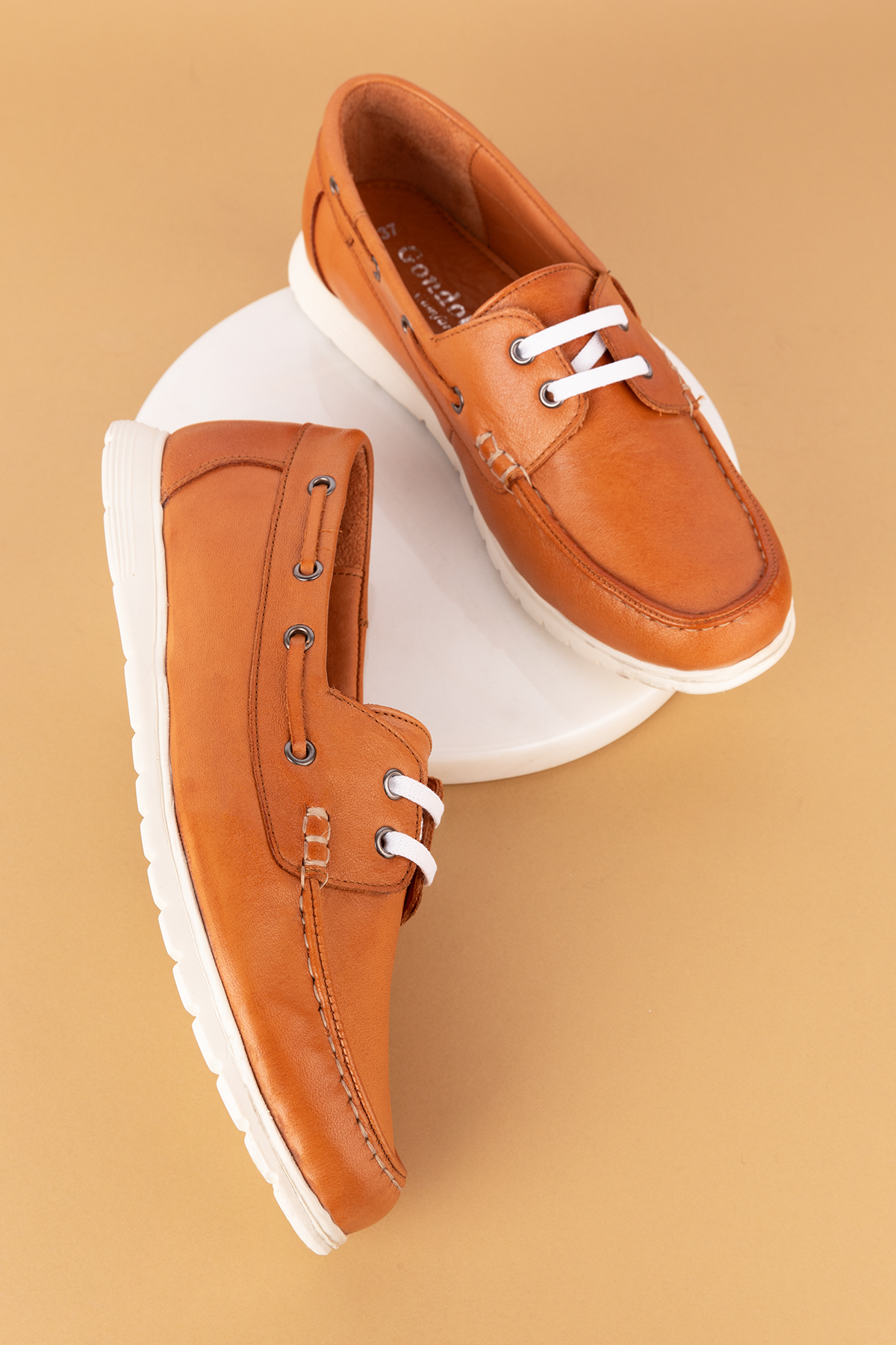 Gondol Kadın İçi Dışı Hakiki Deri Esnek Hafif Rahat Loafer ell.7005 - Görsel 5