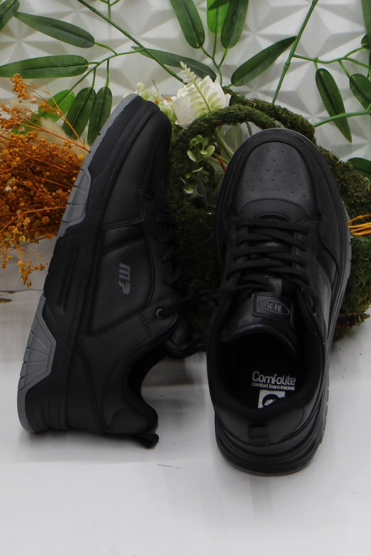 242 2056 Siyah Rahat Orijinal Ürün Sneaker Erkek Ayakkabı - Görsel 6