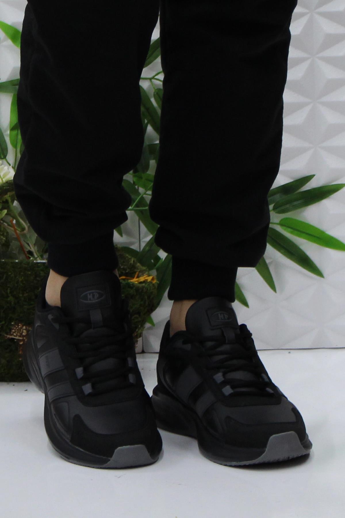 242 2034 Siyah Rahat Orijinal Ürün Hafif Erkek Spor Ayakkabı - Görsel 3