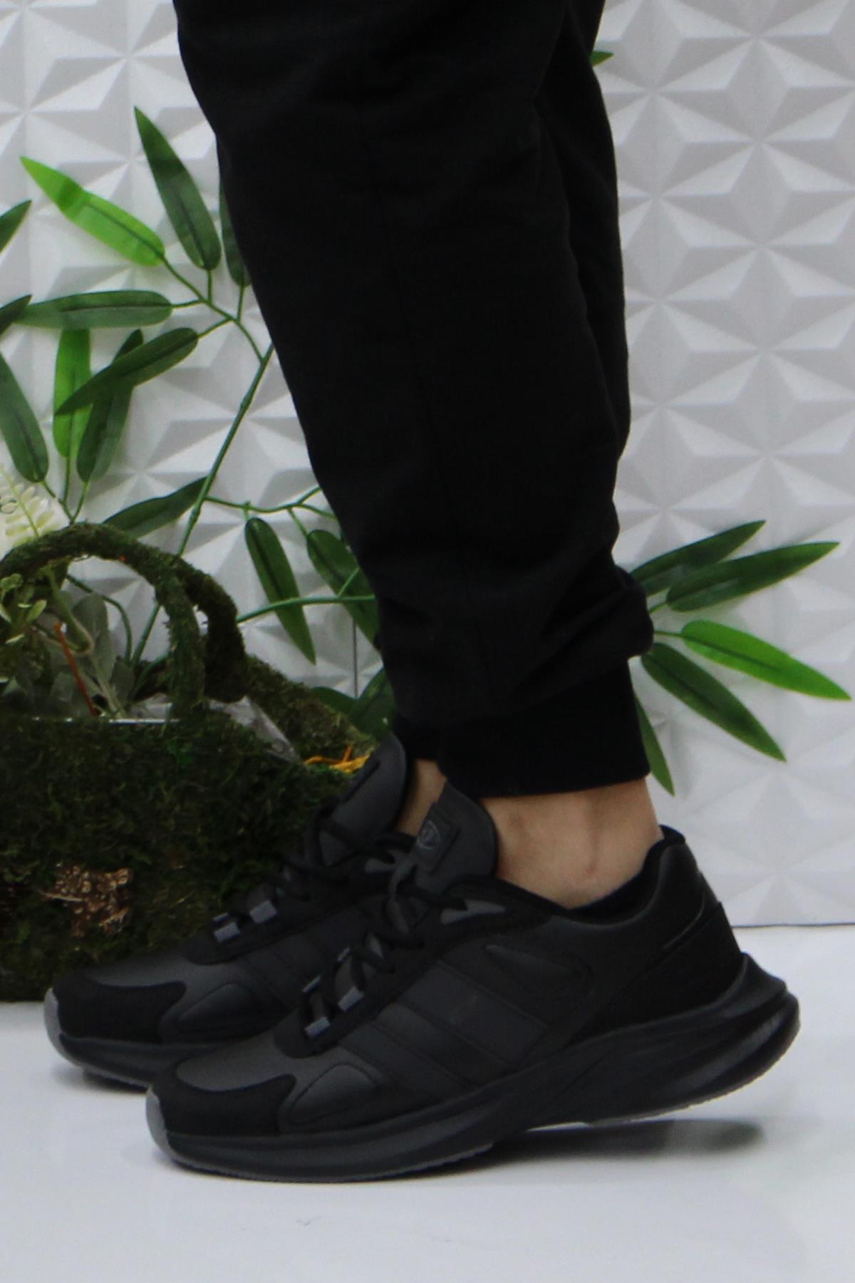 242 2034 Siyah Rahat Orijinal Ürün Hafif Erkek Spor Ayakkabı - Görsel 4