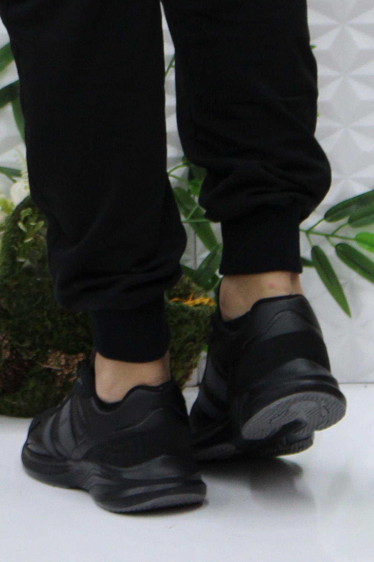 242 2034 Siyah Rahat Orijinal Ürün Hafif Erkek Spor Ayakkabı - Görsel 5