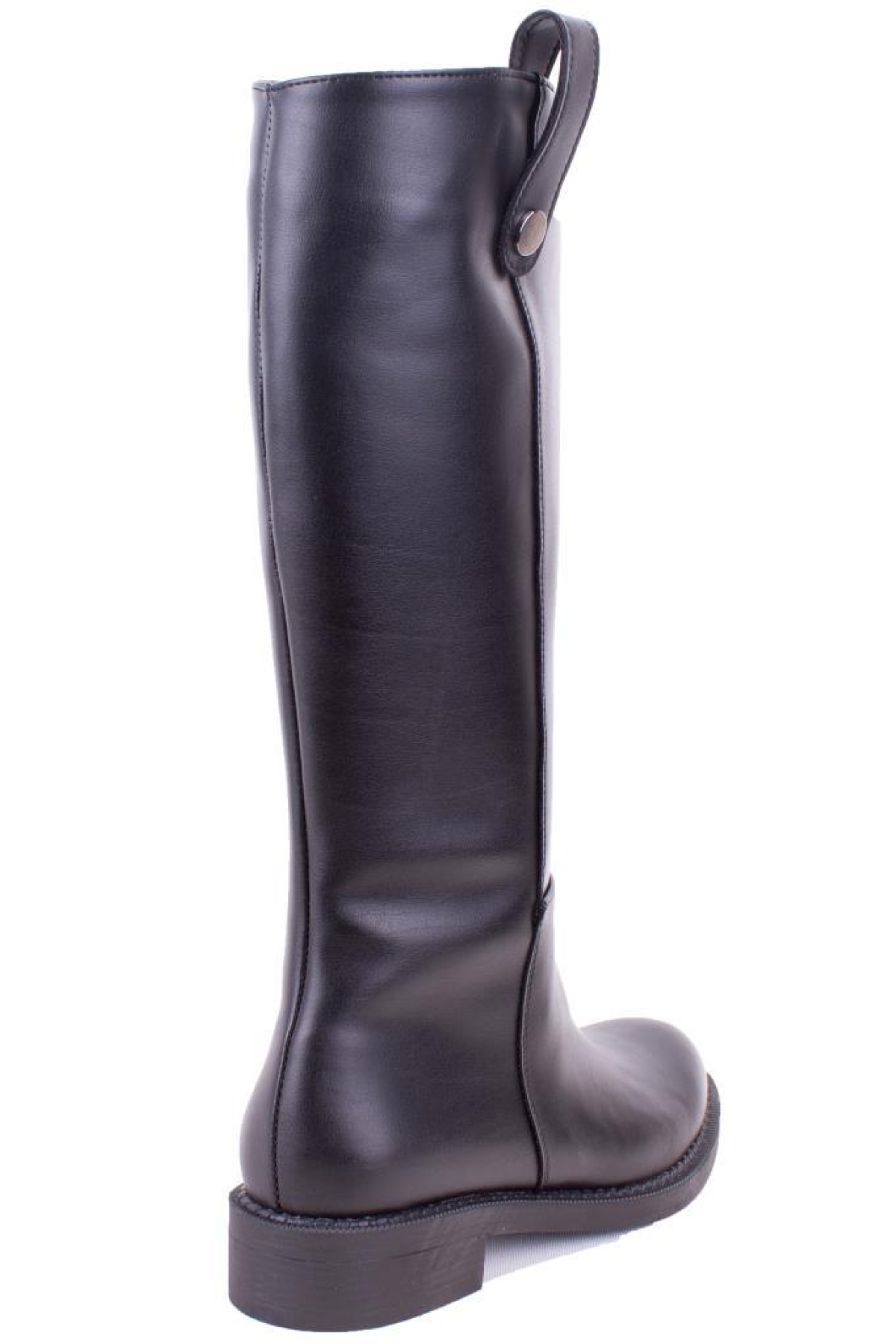 DZA07-1062765 Siyah Günlük Streçli Düz Topuk Kadın Çizme - Görsel 5