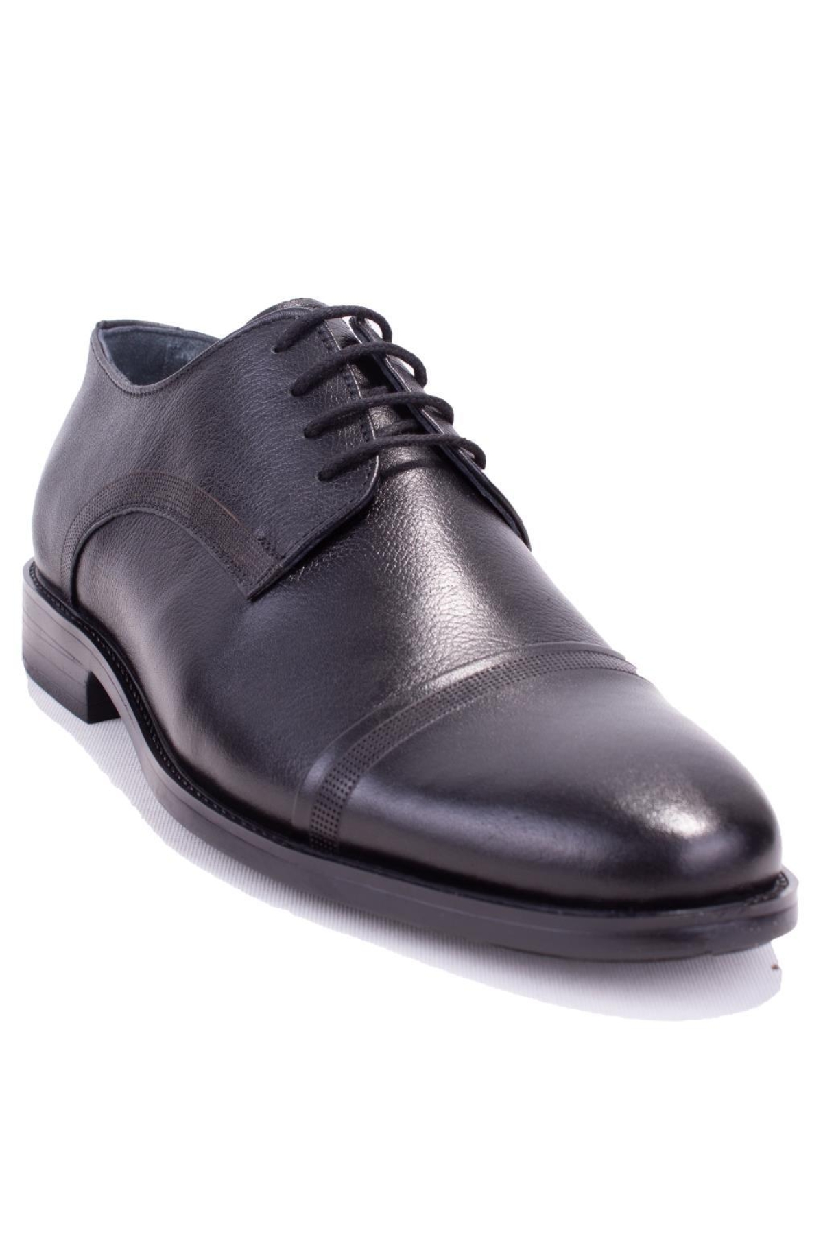 DMA08-361 Siyah Neolit Taban Klasik Erkek Deri Ayakkabı - Görsel 3