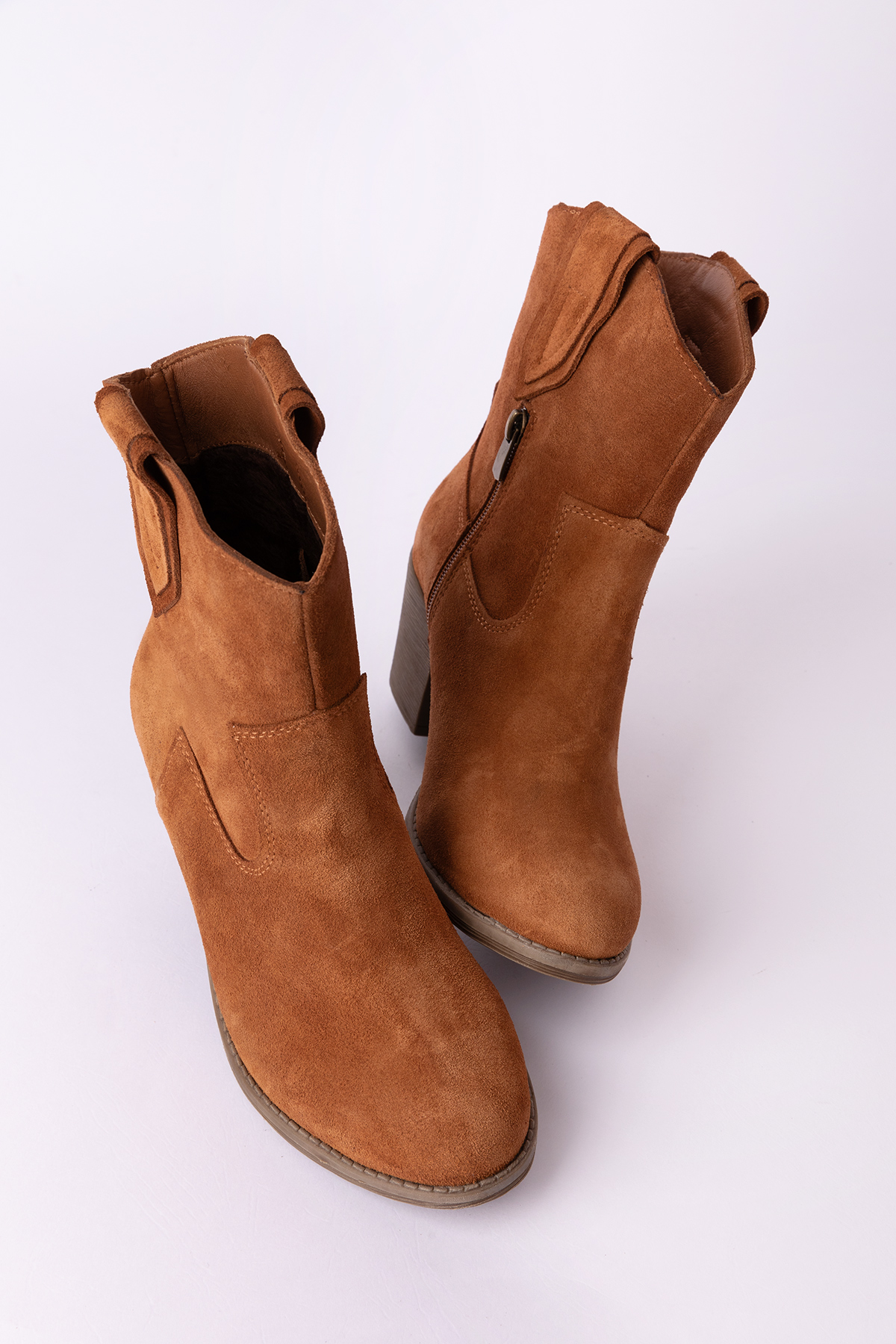 Gondol Kadın Hakiki Deri Western Tarz Bot anl.2800 - Görsel 6