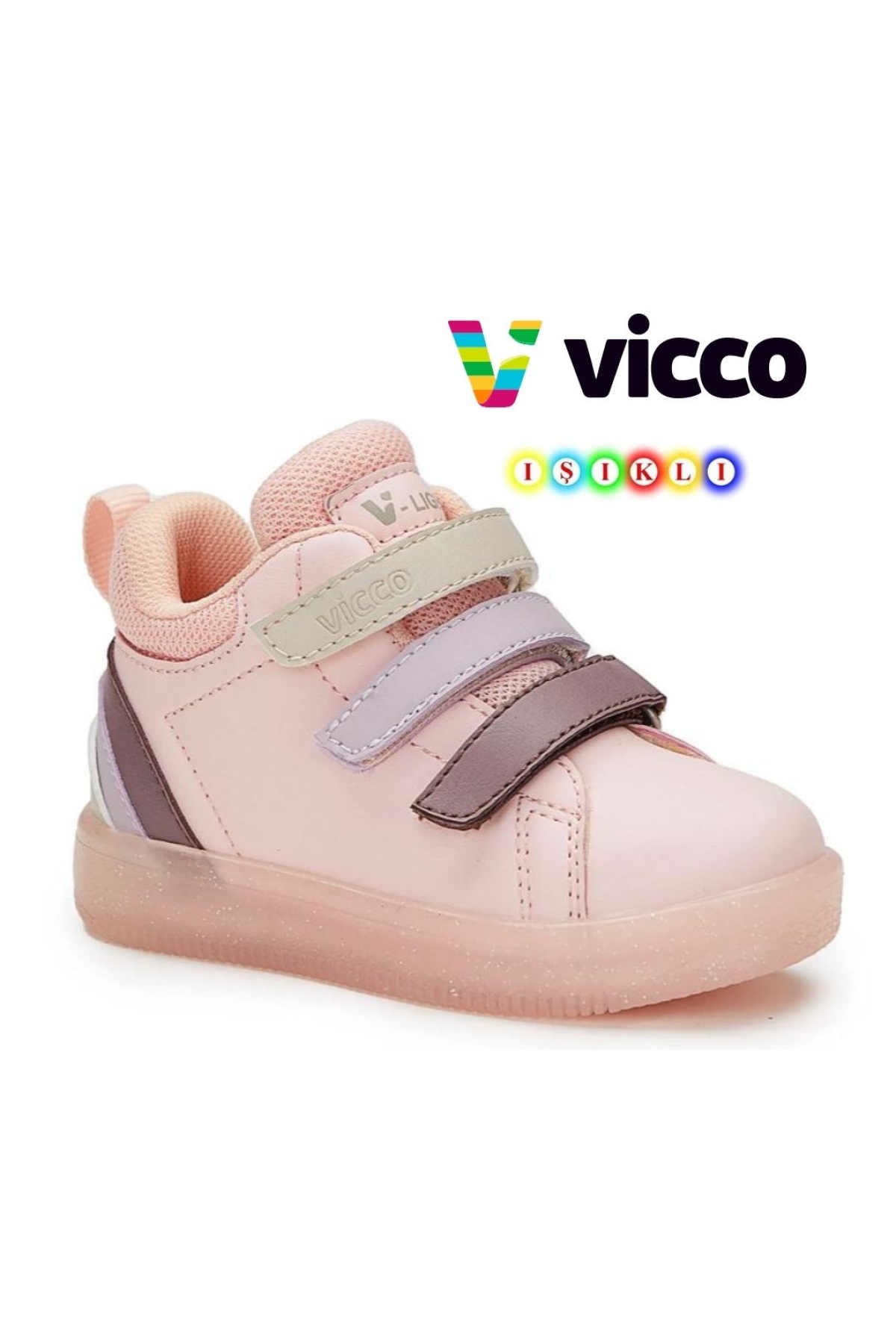 Rainbow Işıklı Ortopedik Çocuk Boğazlı Spor Ayakkabı - Görsel 3