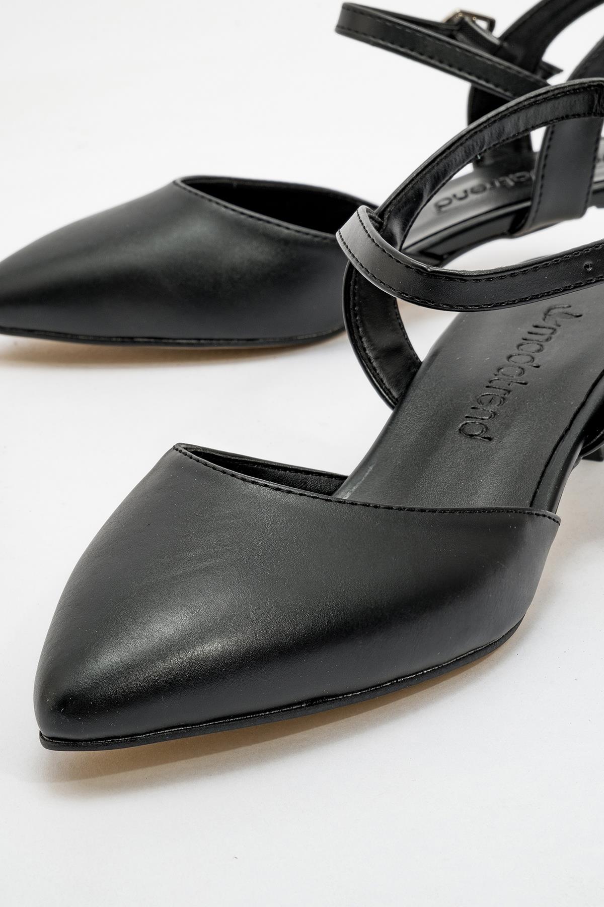Kadın Düz Topuklu Ayakkabı SİYAH CİLT - Görsel 4