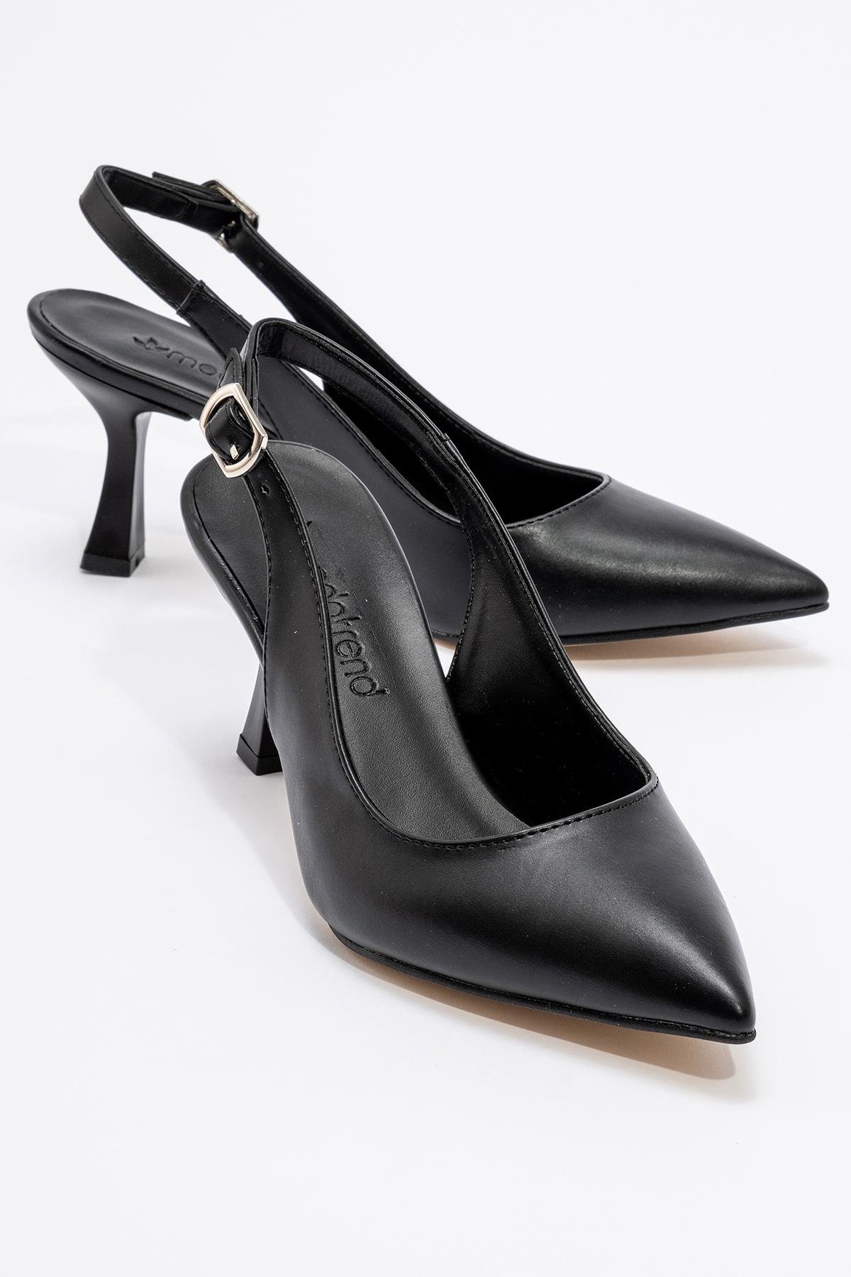 Kadın Topuklu Ayakkabı SİYAH CİLT - Görsel 3