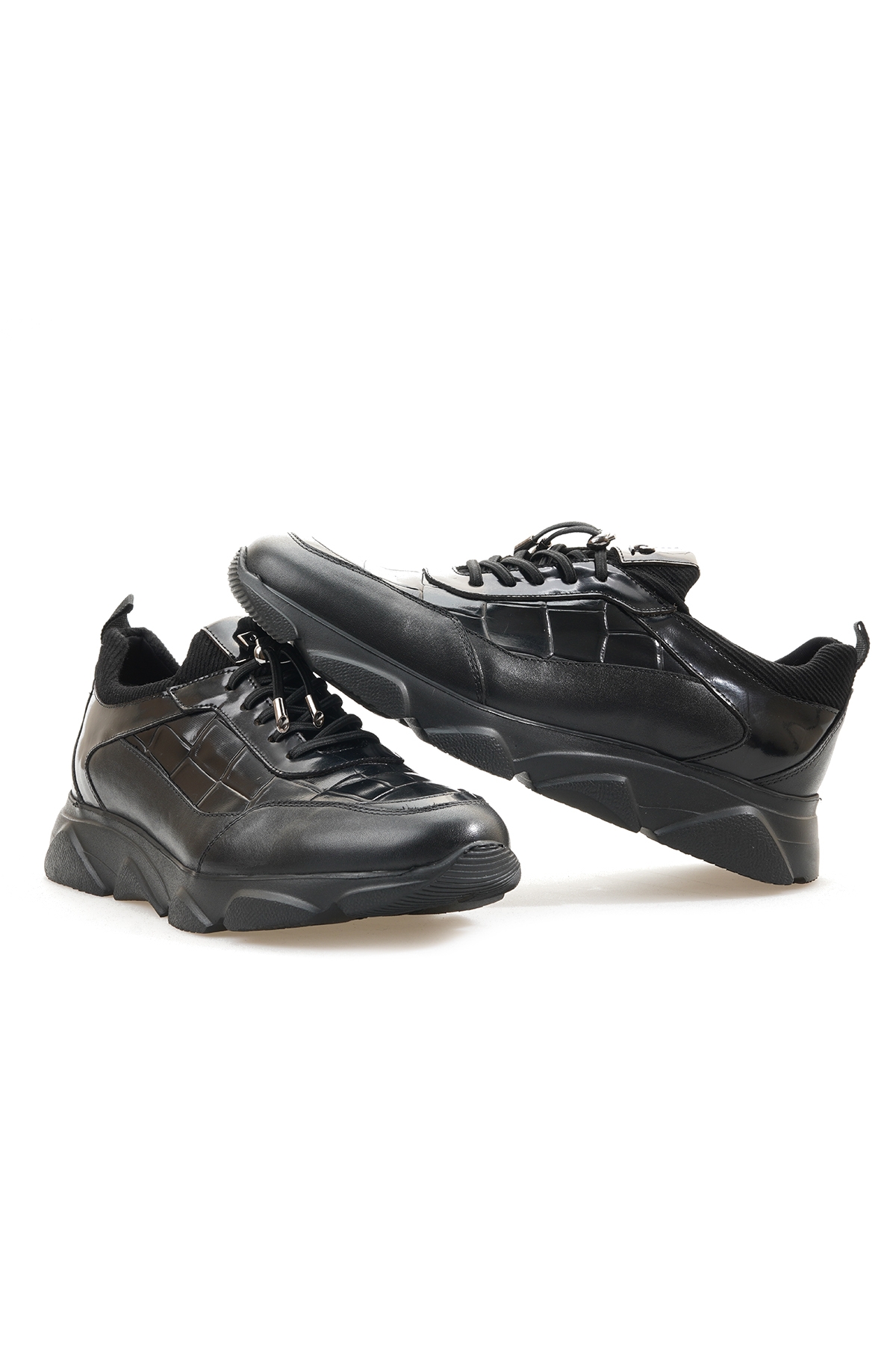 Erkek Hakiki Deri Casual Günlük Ayakkabı (40-44) 24k 335947 M SİYAH - Görsel 7