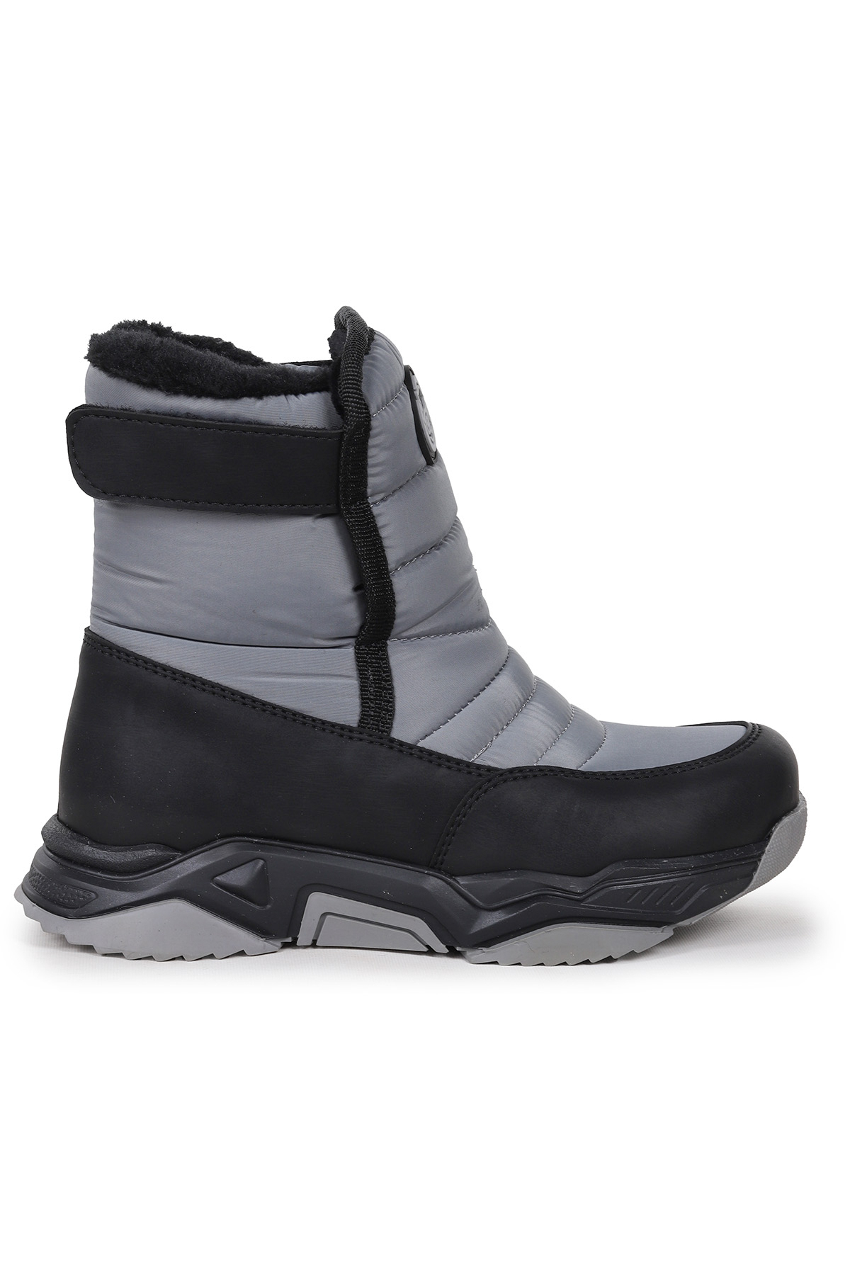 Monny Cırtlı Erkek Çocuk Kar Botu Füme - Siyah - Görsel 5