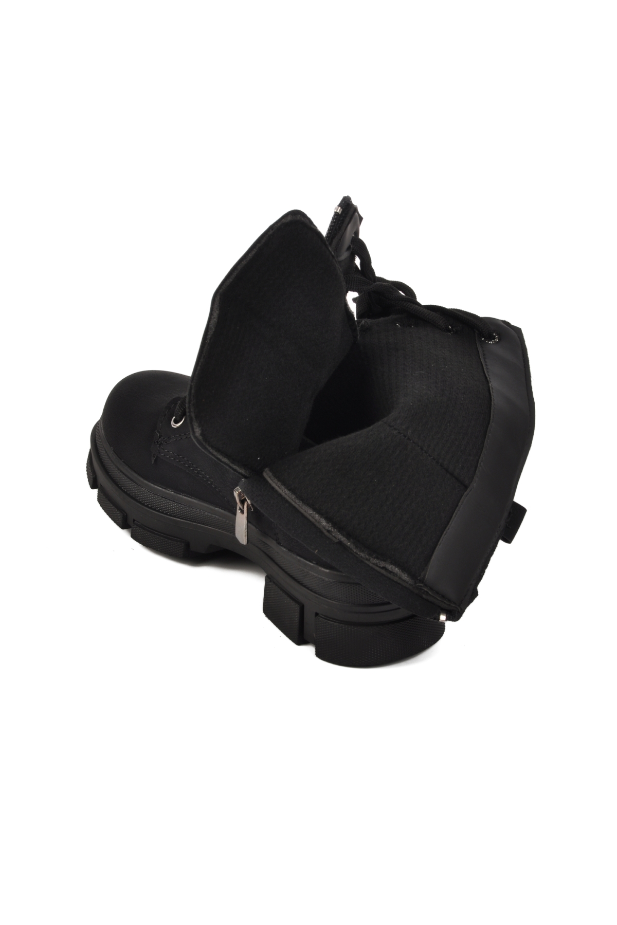 Meru 25K Siyah Zümrüt İçi Kürklü Çocuk Bot - Görsel 5